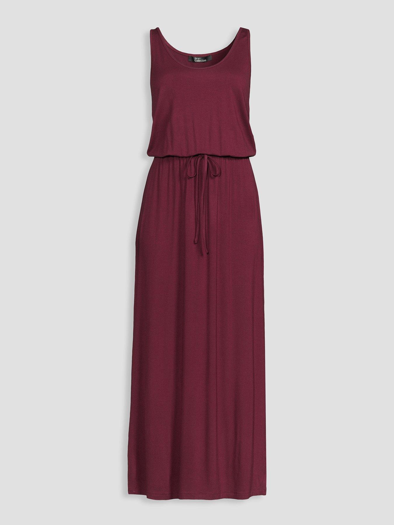 Image 7 of 7 of The Very Collection Channel Waist Maxi Dress