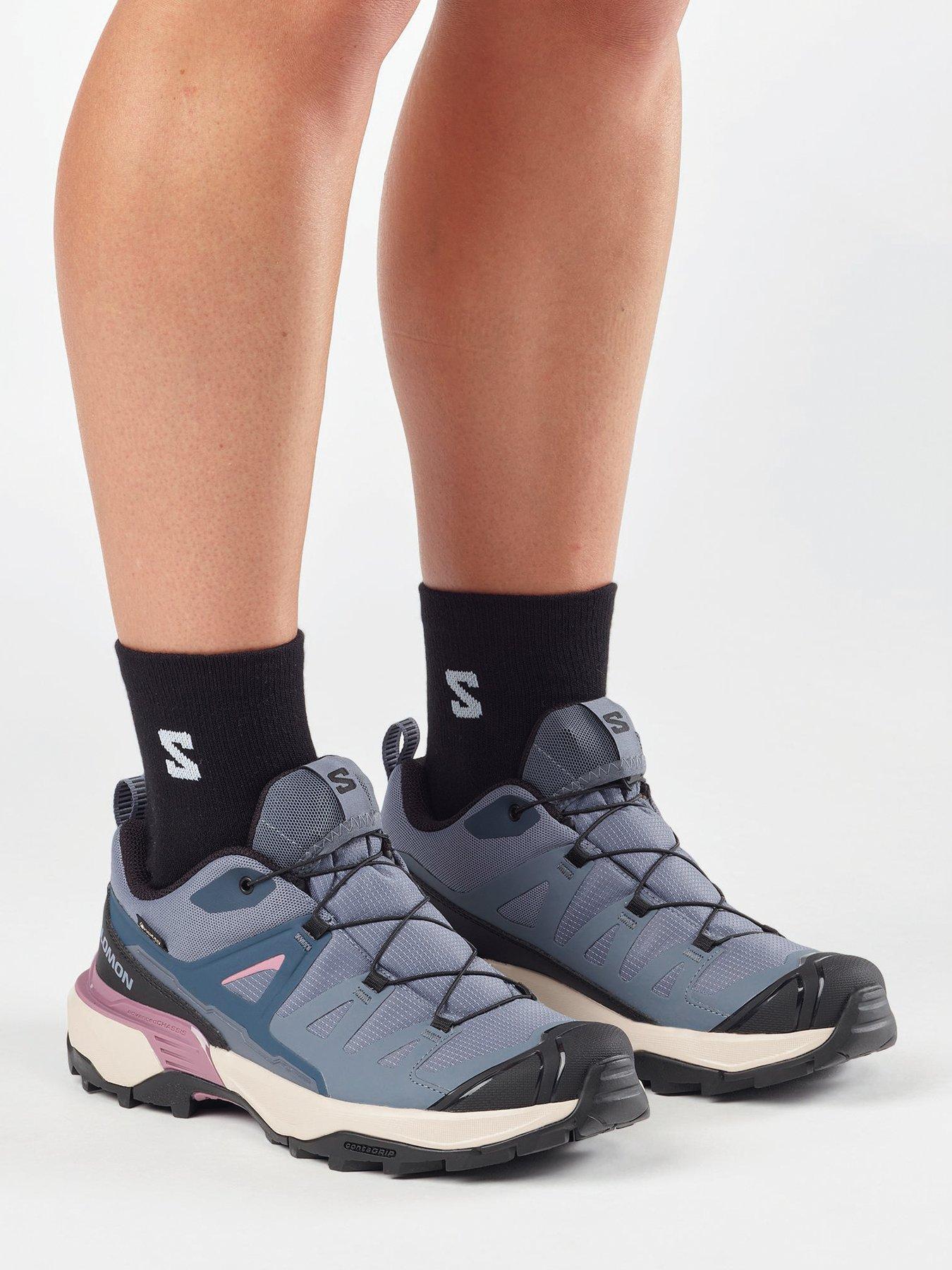 Salomon Womens X Ultra 360 Goretex Hiking Shoes, Blue, Size 5.5, Women