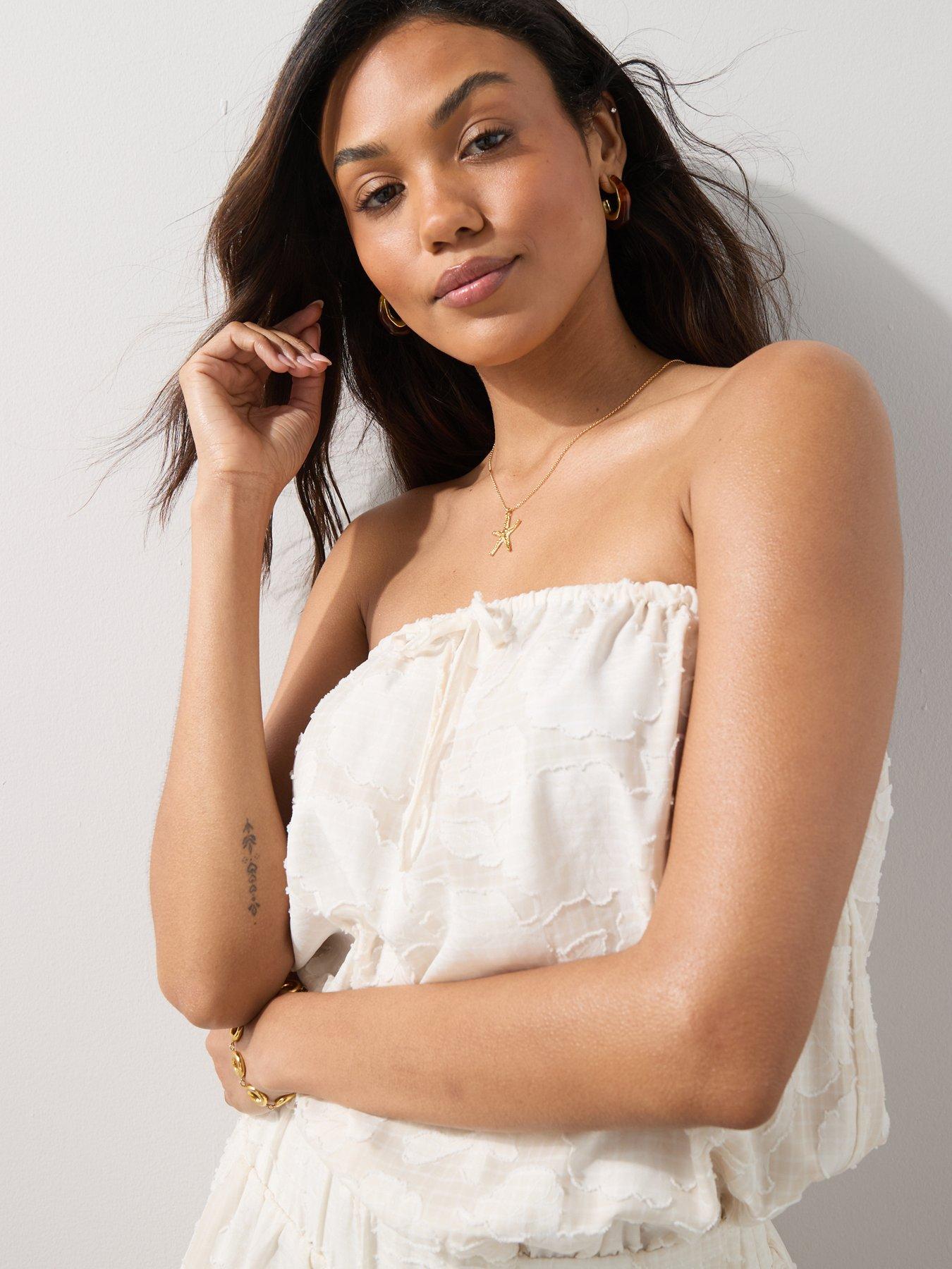 Image 5 of 7 of The Very Collection Blouson Beach Dress - White