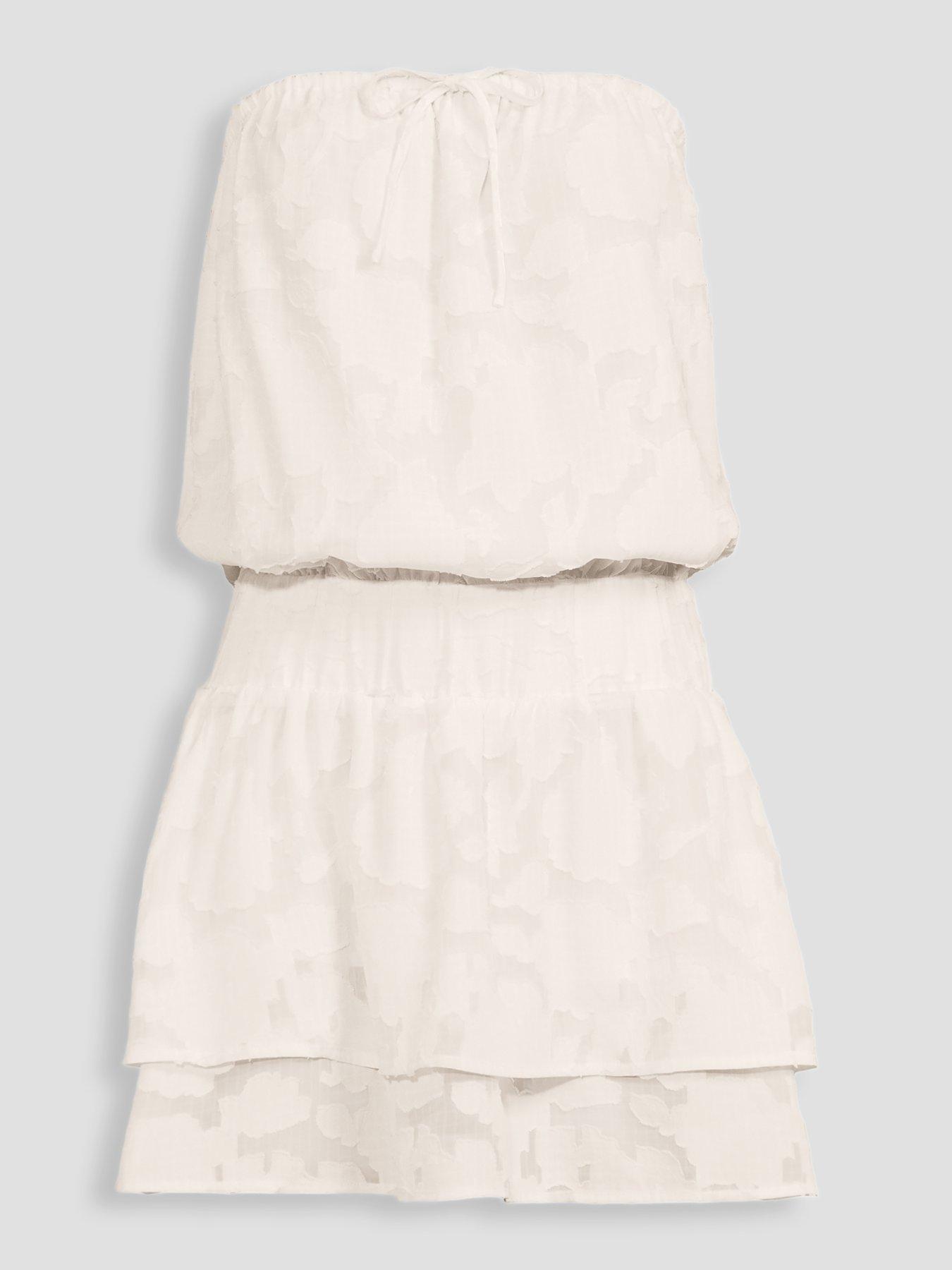 Image 7 of 7 of The Very Collection Blouson Beach Dress - White
