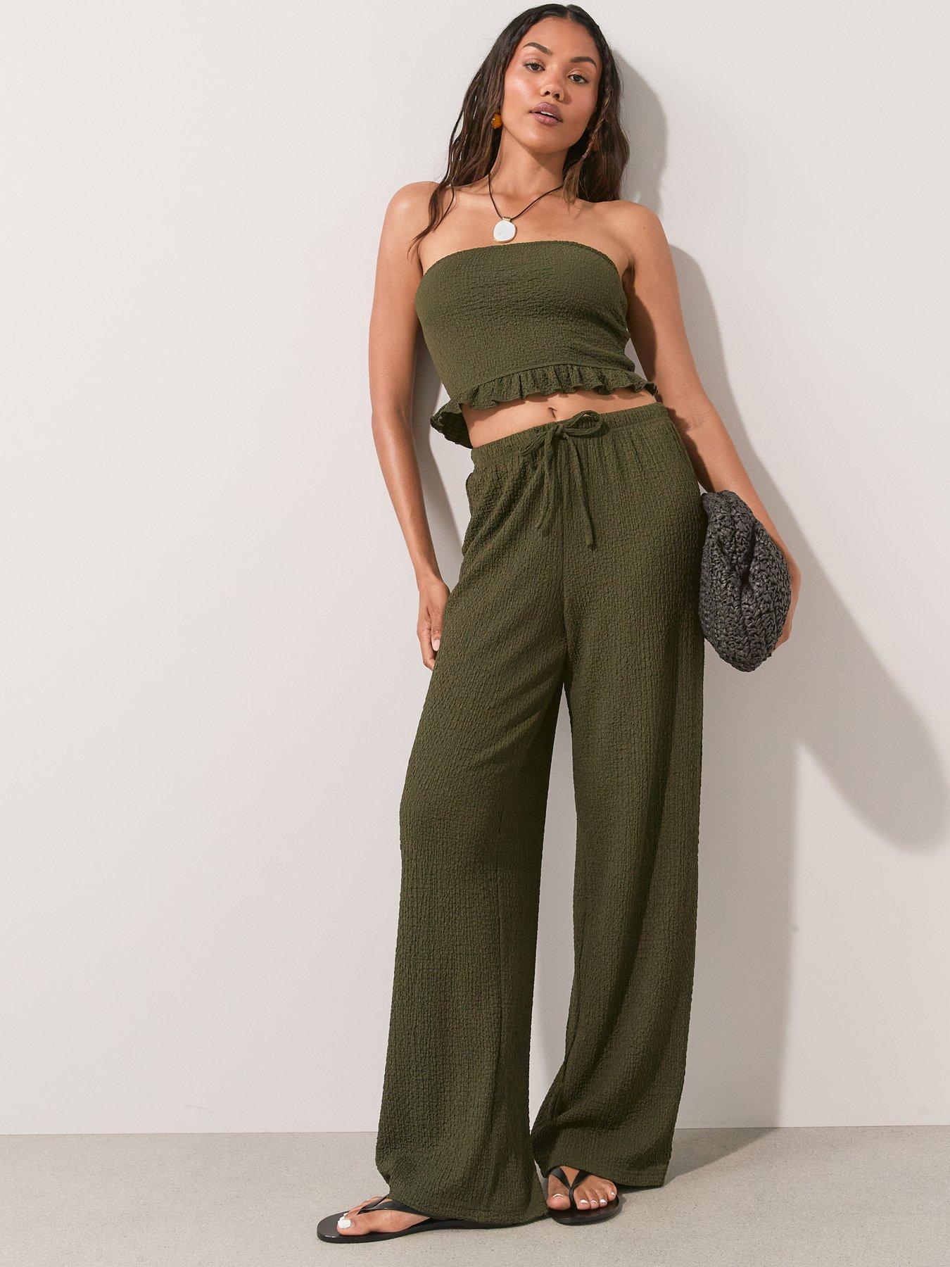 The Very Collection Crinkle Co Ord Trousers