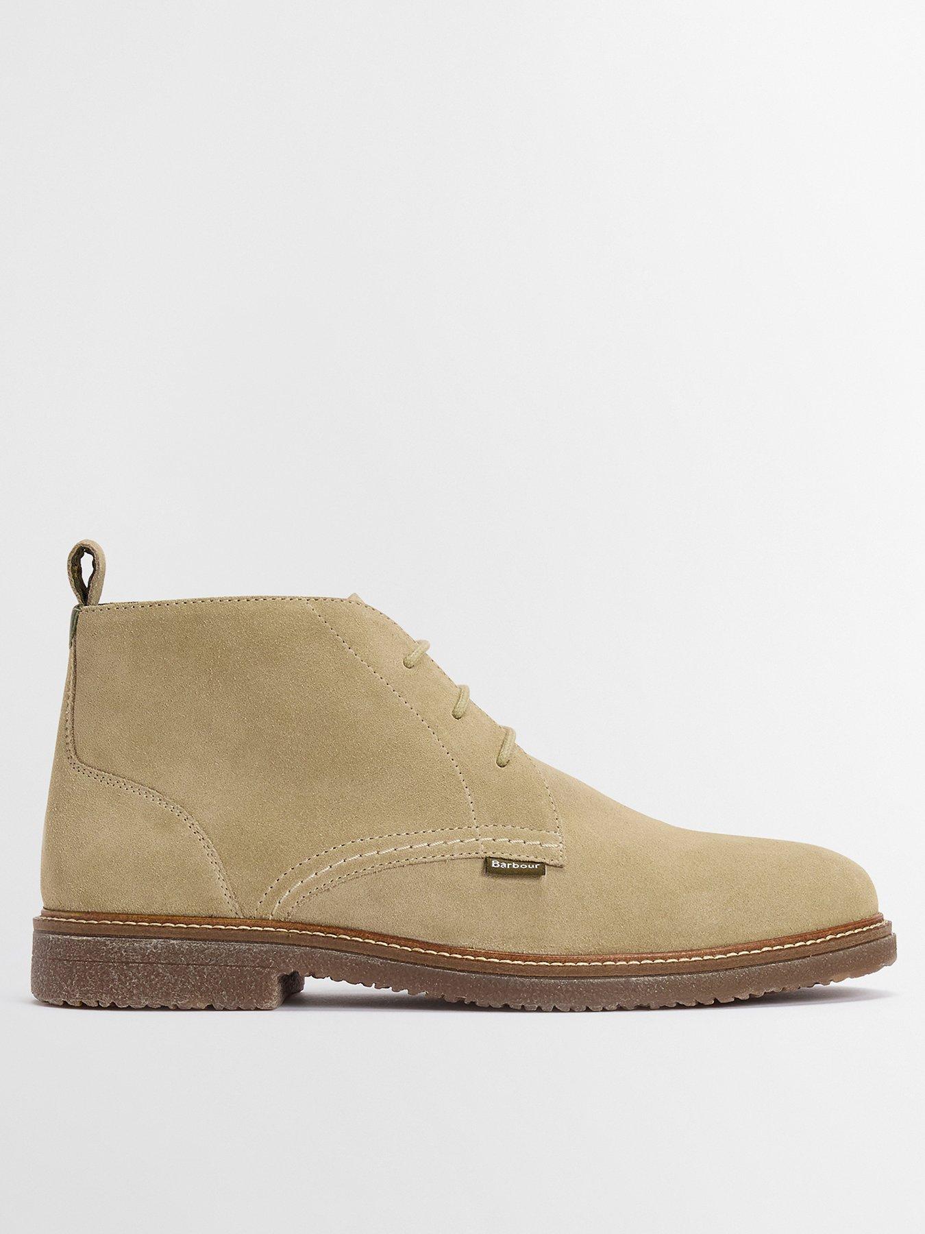Barbour Kirkstone Desert Boots - Light Beige