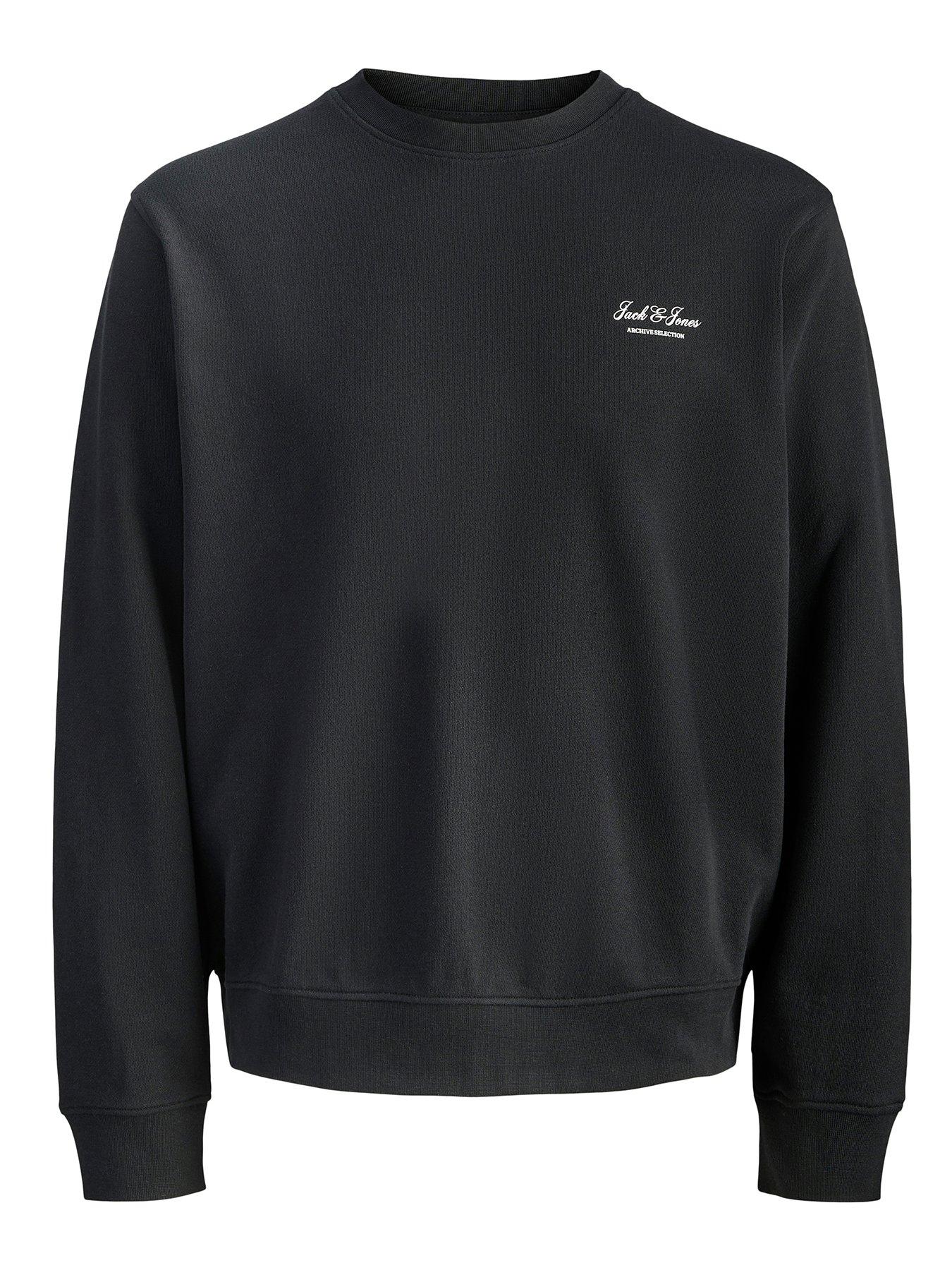 Jack & Jones Junior Boys Archive Graphic Sweatshirt - Black