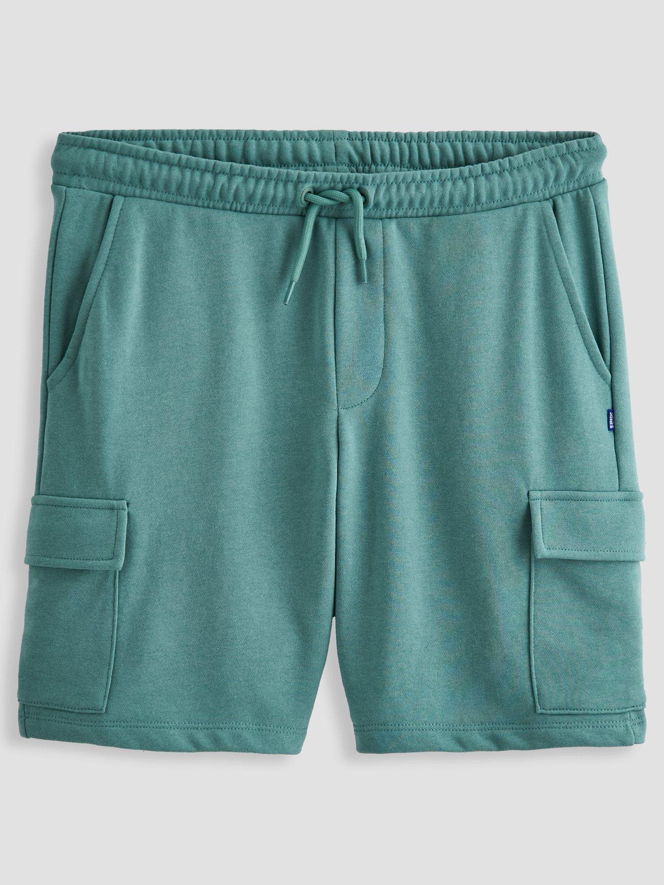 Jack & Jones Junior Boys Bradley Sweat Cargo Shorts - Mineral Blue