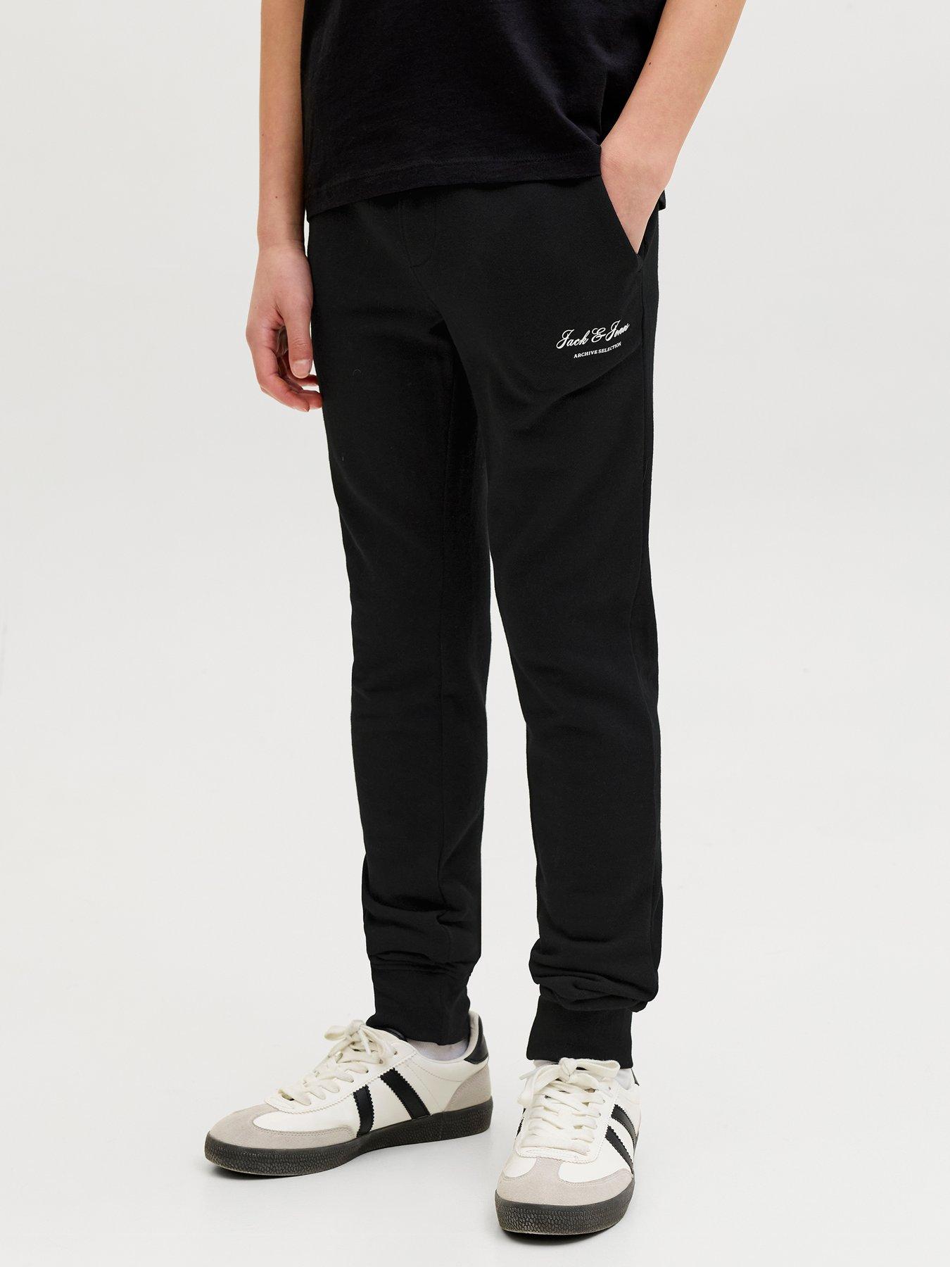Jack & Jones Junior Boys Gordon Archive Sweat Pants - Black