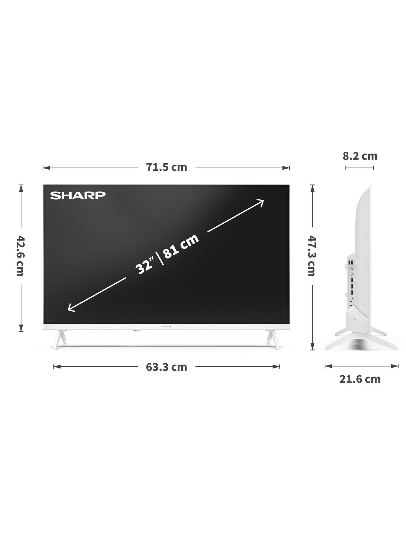 Image 7 of 7 of Sharp HE2245KW 32-inch Smart TV HDR10 LED with Freely- 1T-C32HE2245KW- in White