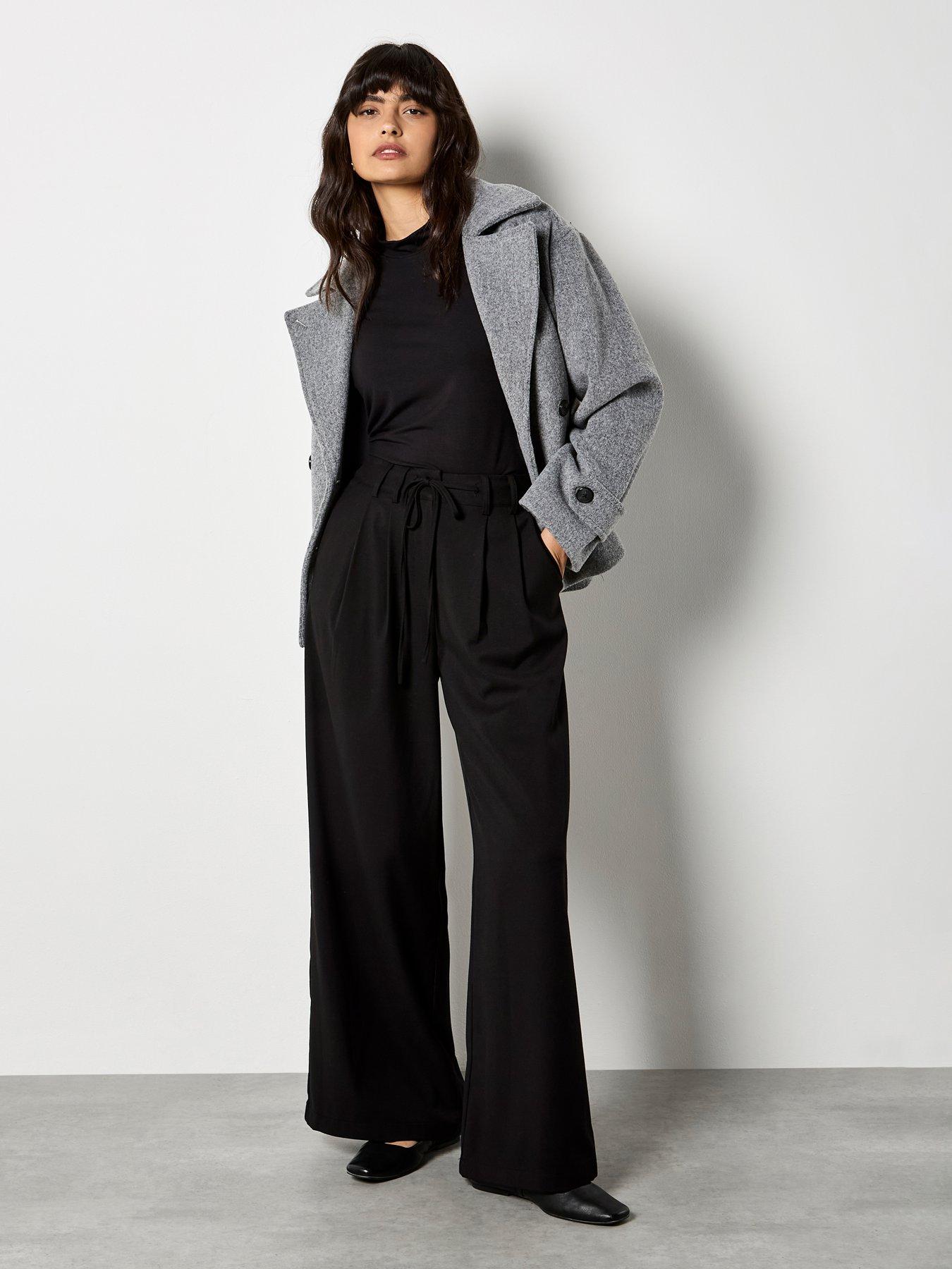 Apricot Apricot Pleat Detail Wide Leg Trousers