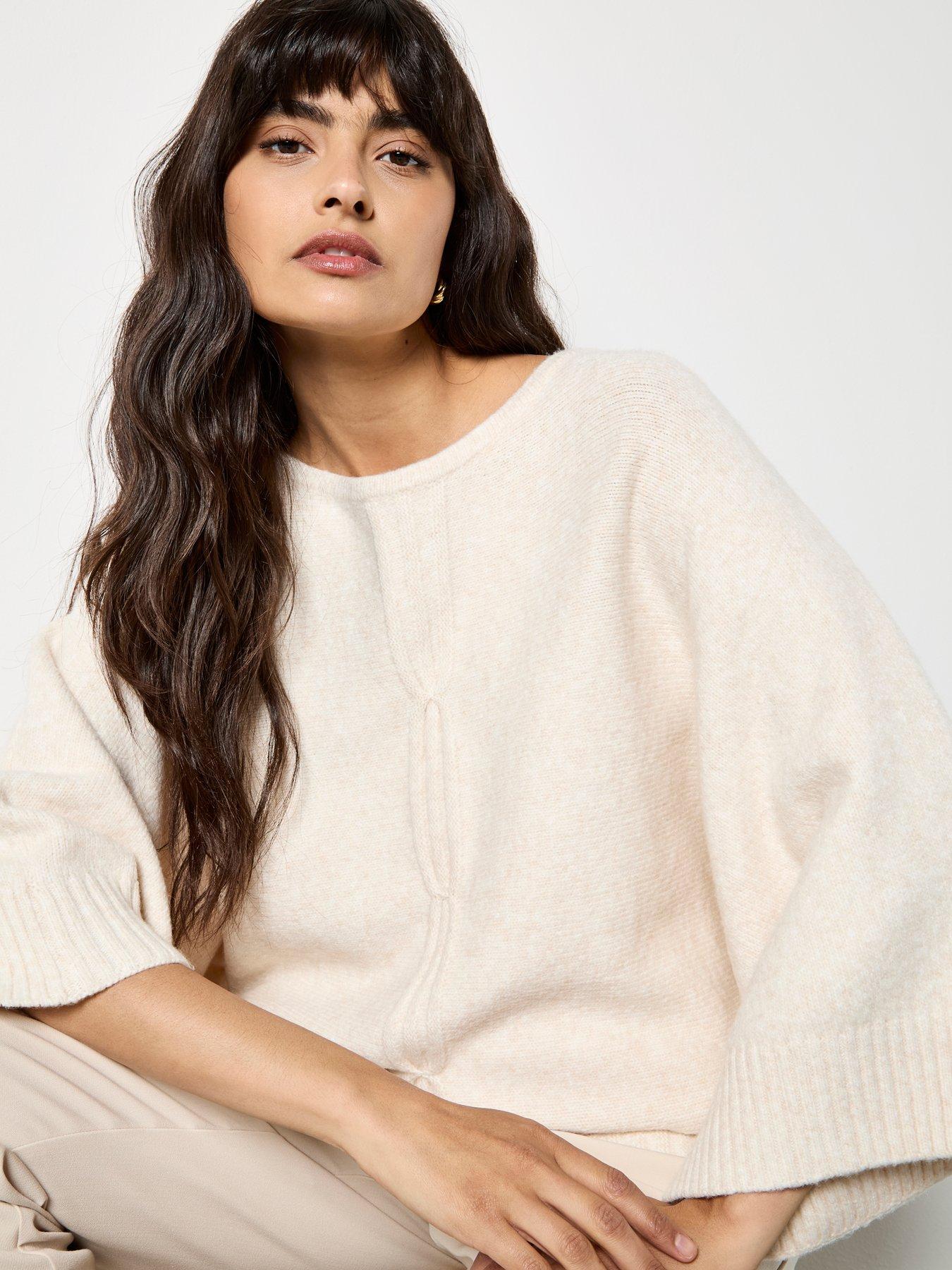 Image 4 of 4 of Apricot Oversized Cape Jumper