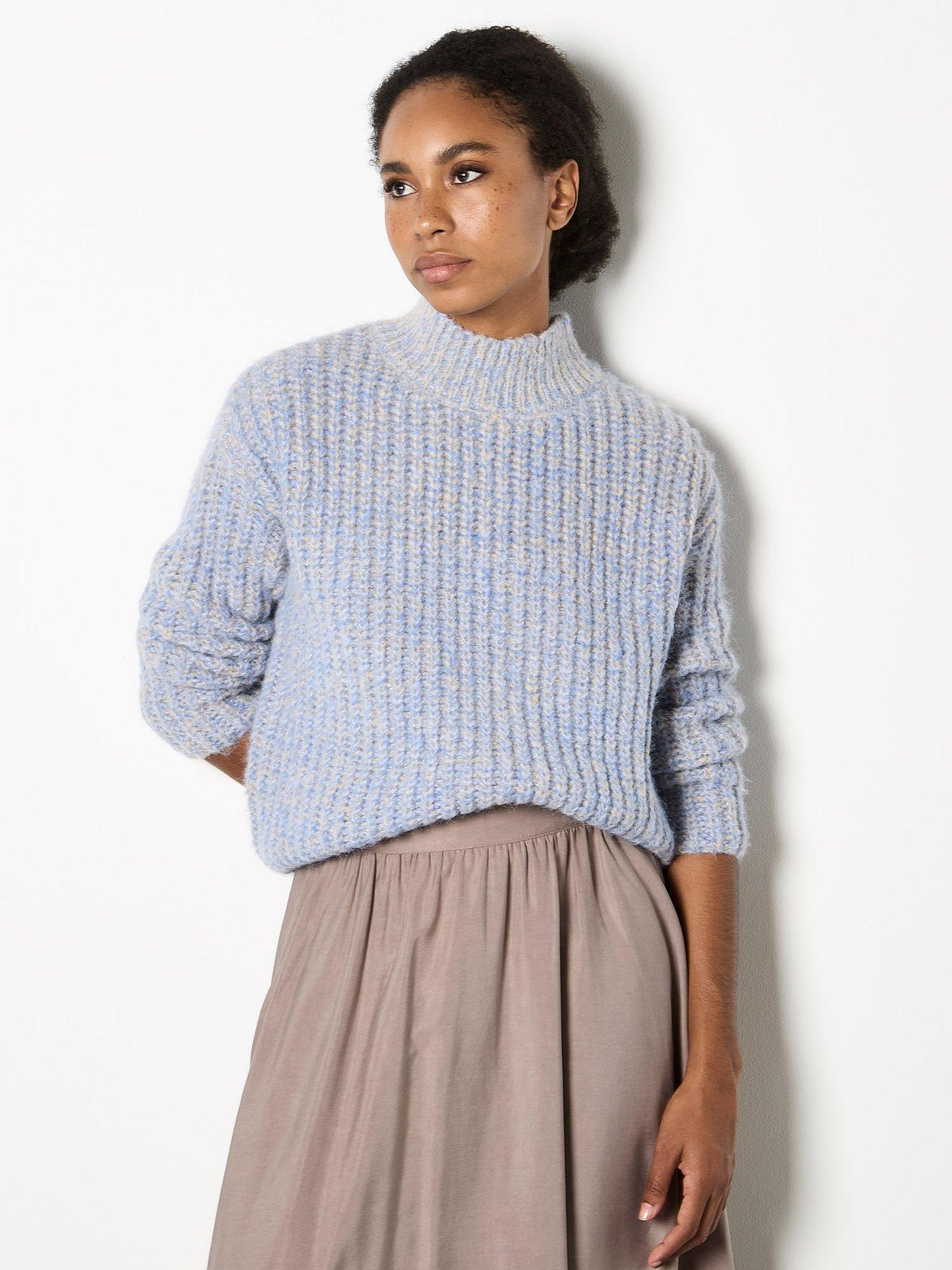 Apricot Apricot Fisherman Knit Mix Yarn Jumper