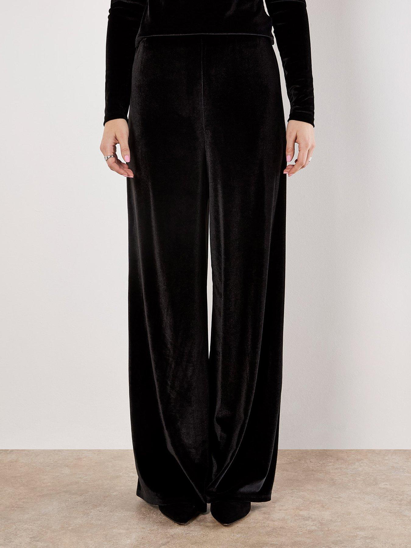 Apricot Velvet Clean Waist Trousers