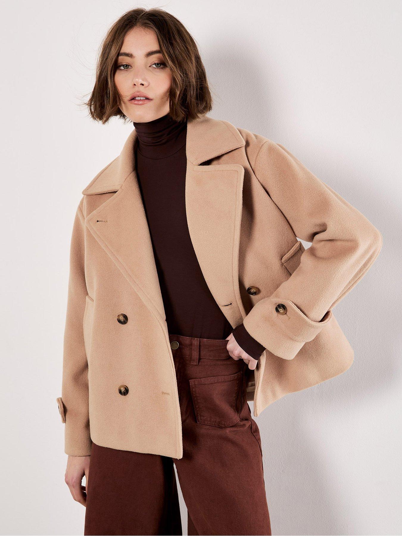 Apricot Tailored Short Trench Jacket
