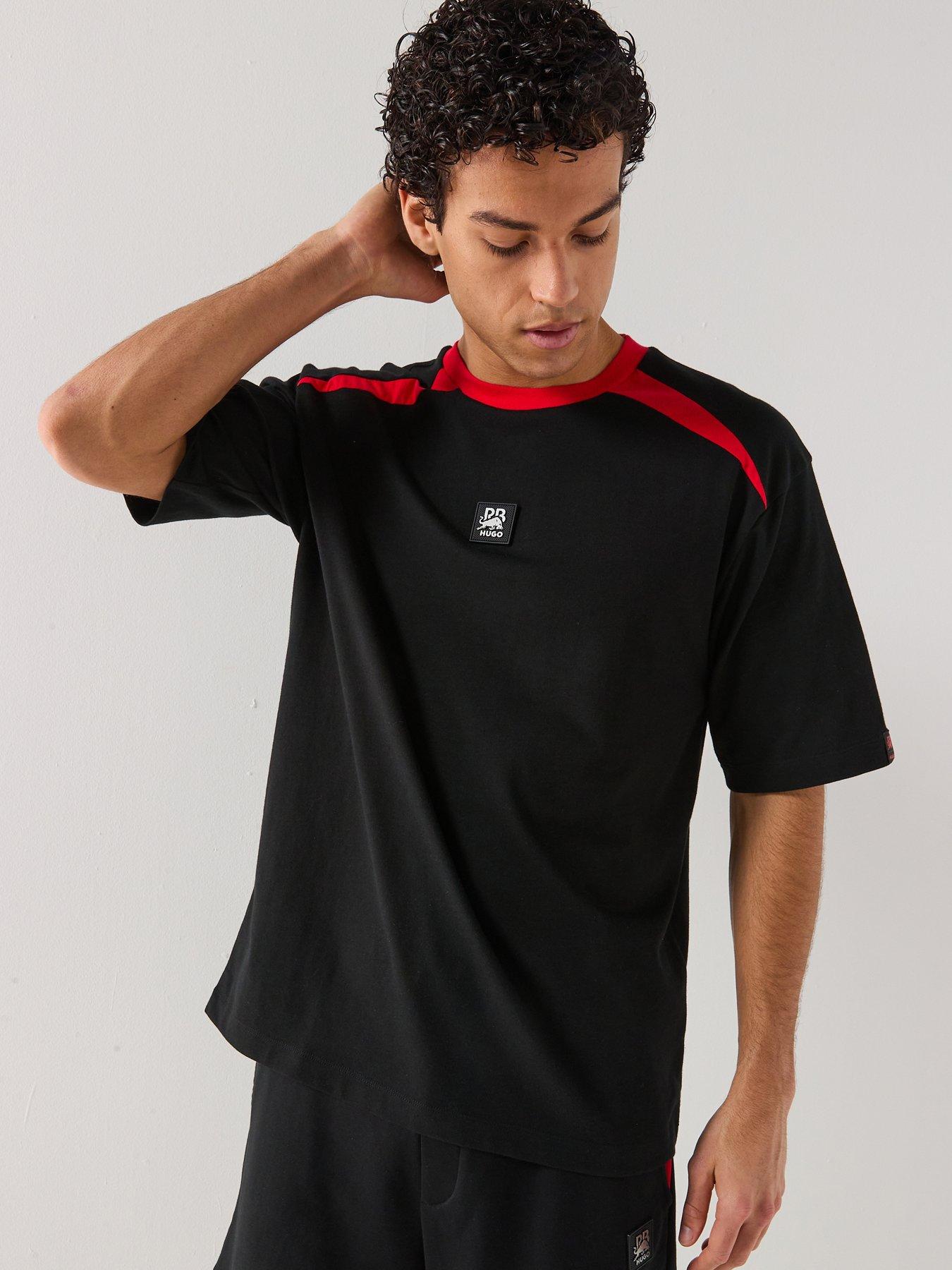 Image 1 of 5 of HUGO X Rb Dedril Relaxed Fit T-Shirt - Black