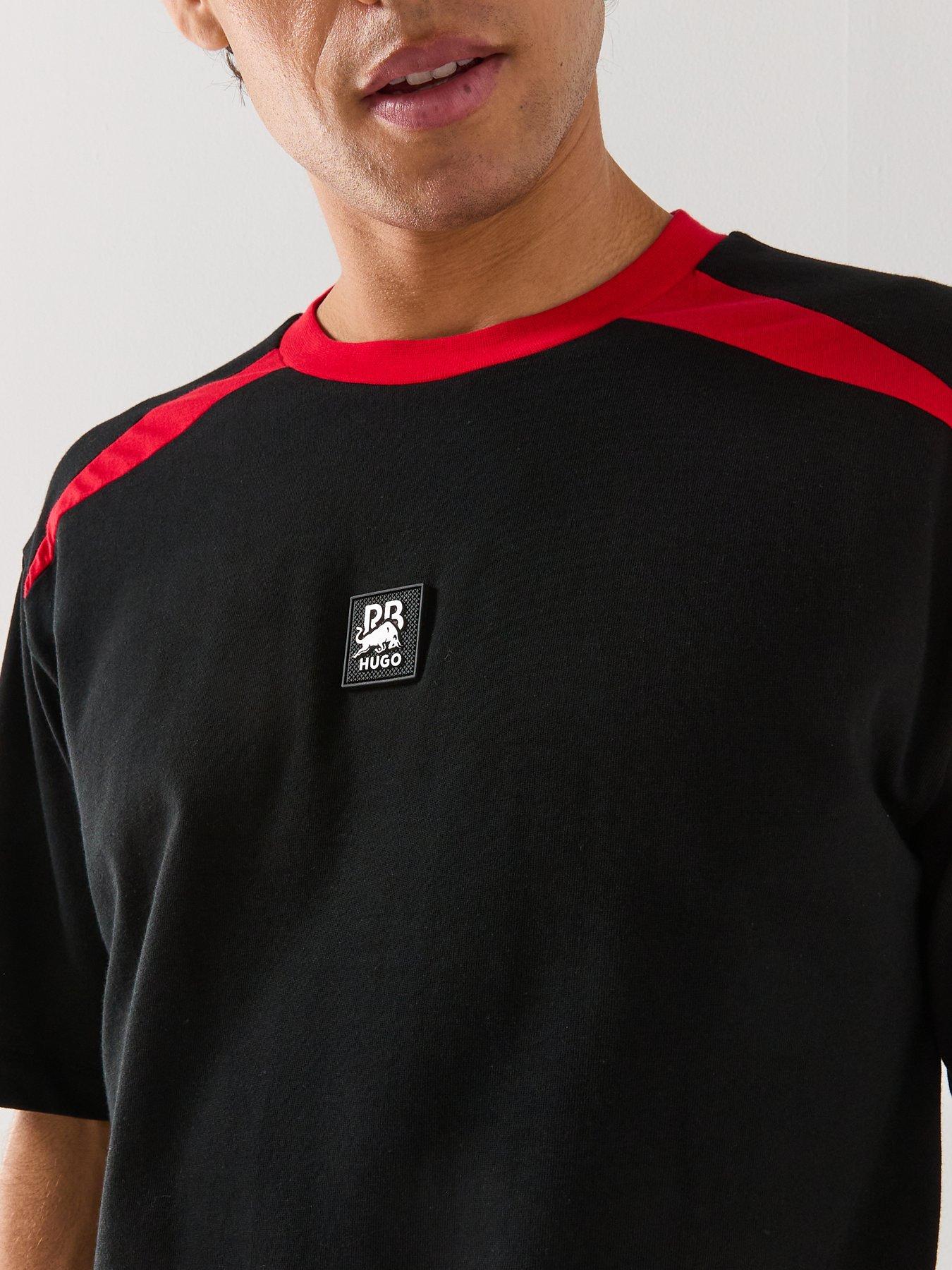 Image 4 of 5 of HUGO X Rb Dedril Relaxed Fit T-Shirt - Black