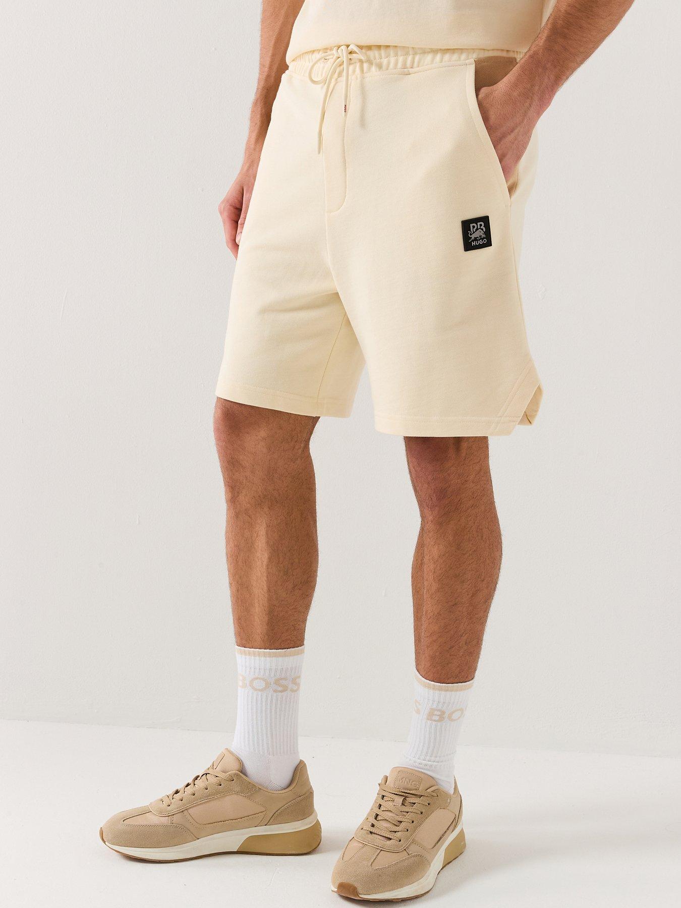 Hugo X Rb Despen Relaxed Fit Jersey Shorts - White