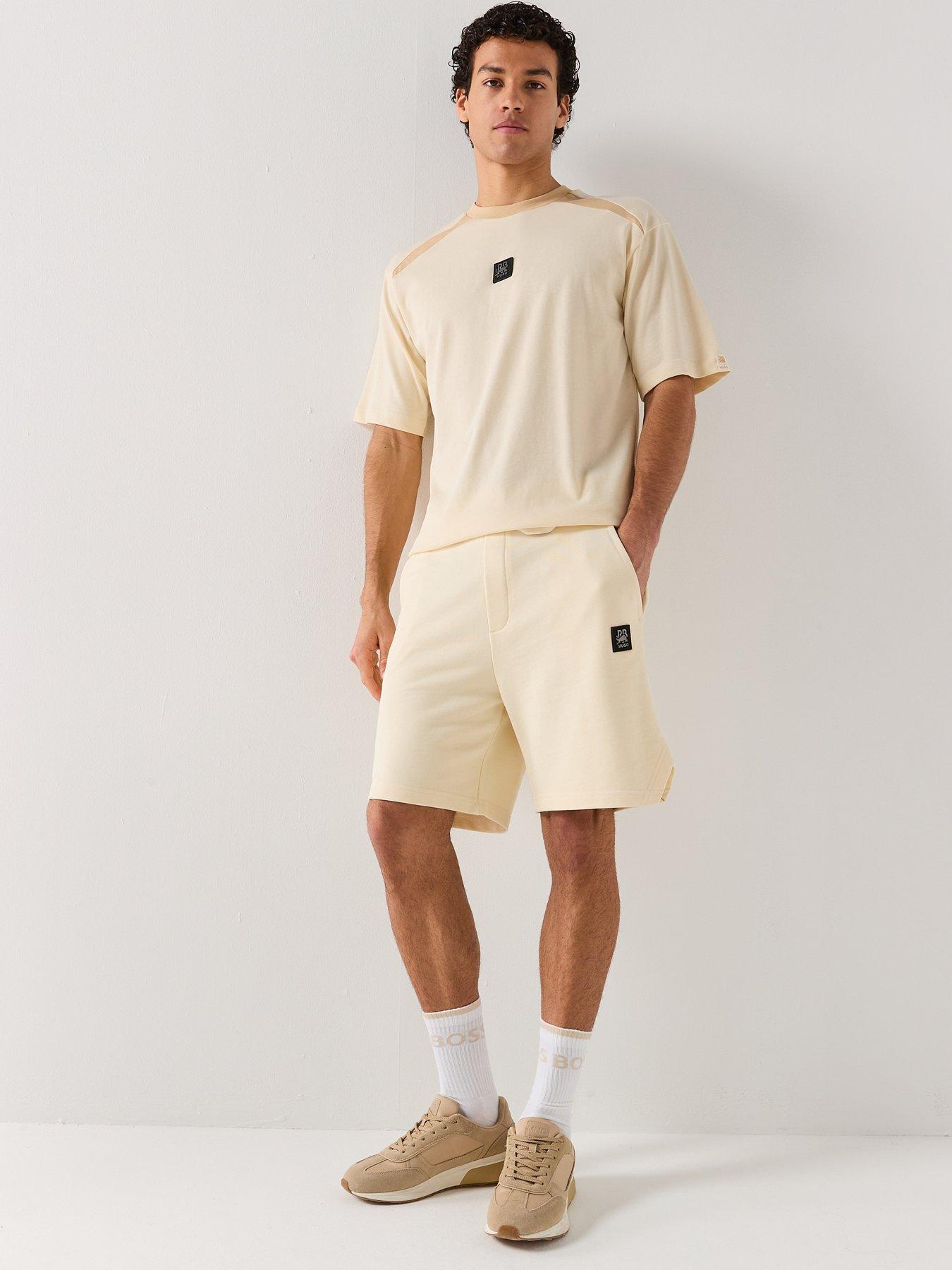 HUGO X RB Despen Relaxed Fit Jersey Shorts - White | Very