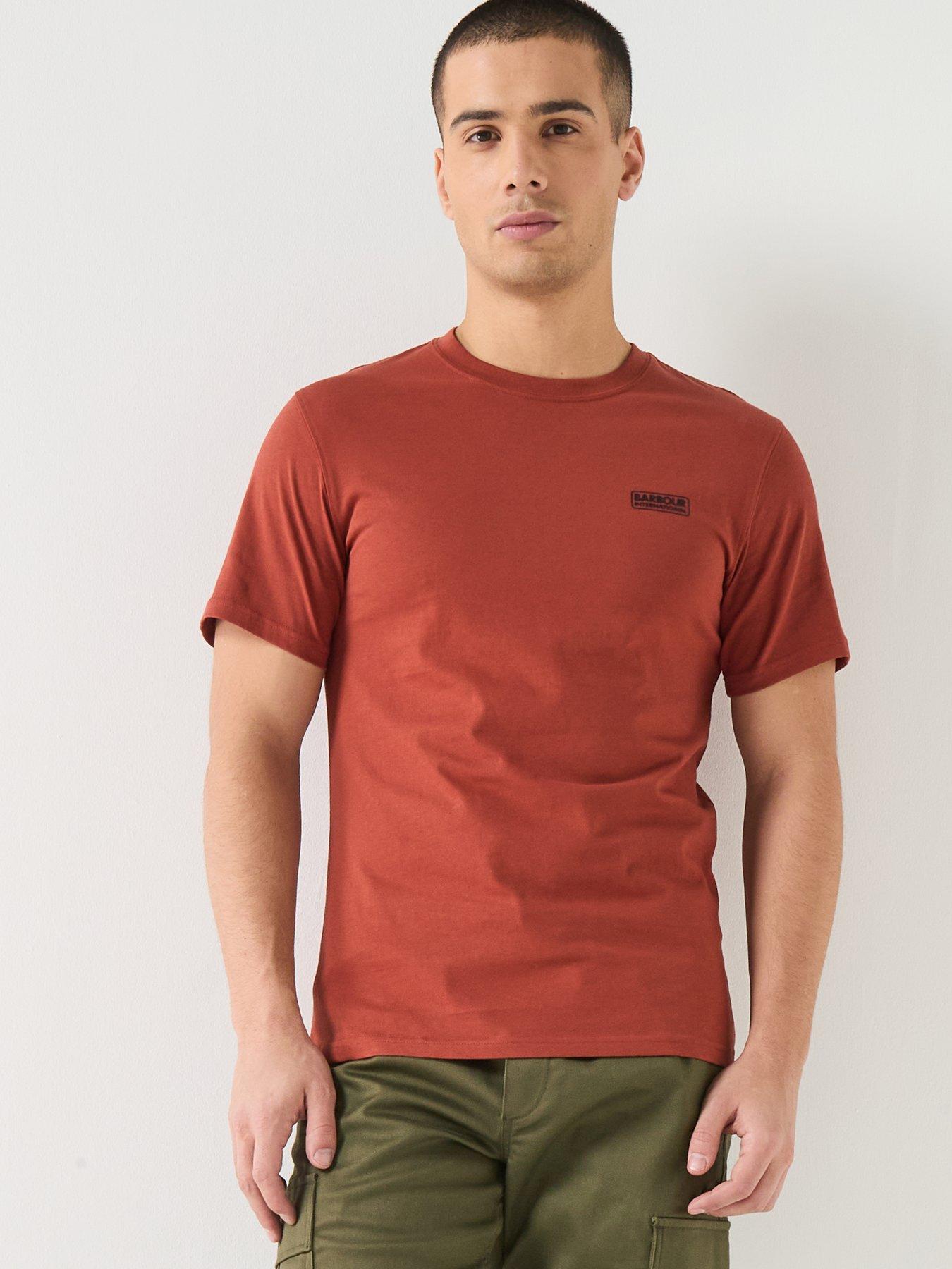 Barbour International Small Logo T-Shirt, Dark Orange, Size Xl, Men