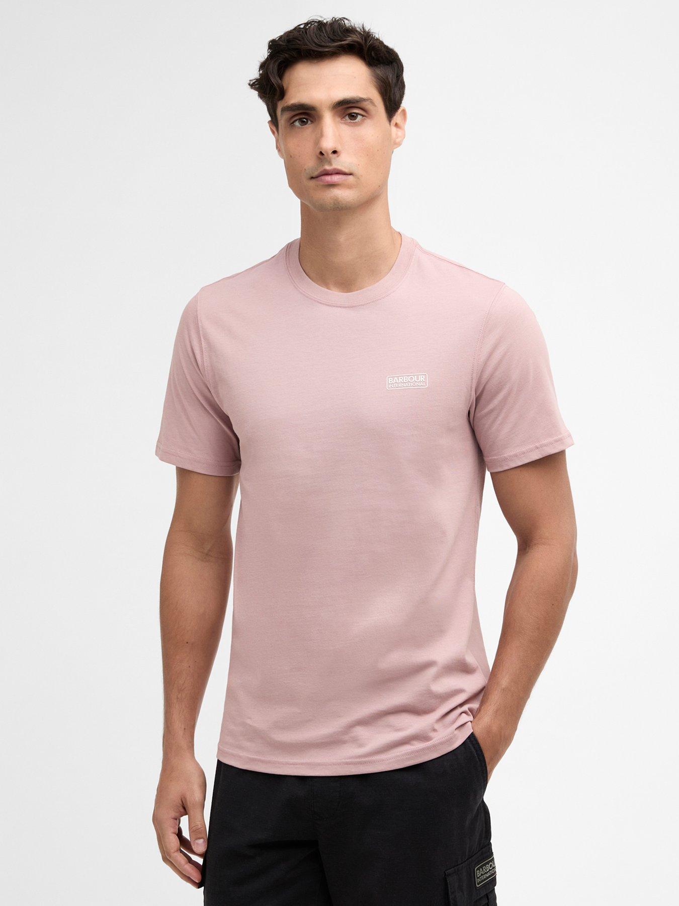 Barbour International: Small Logo T-Shirt - Pink