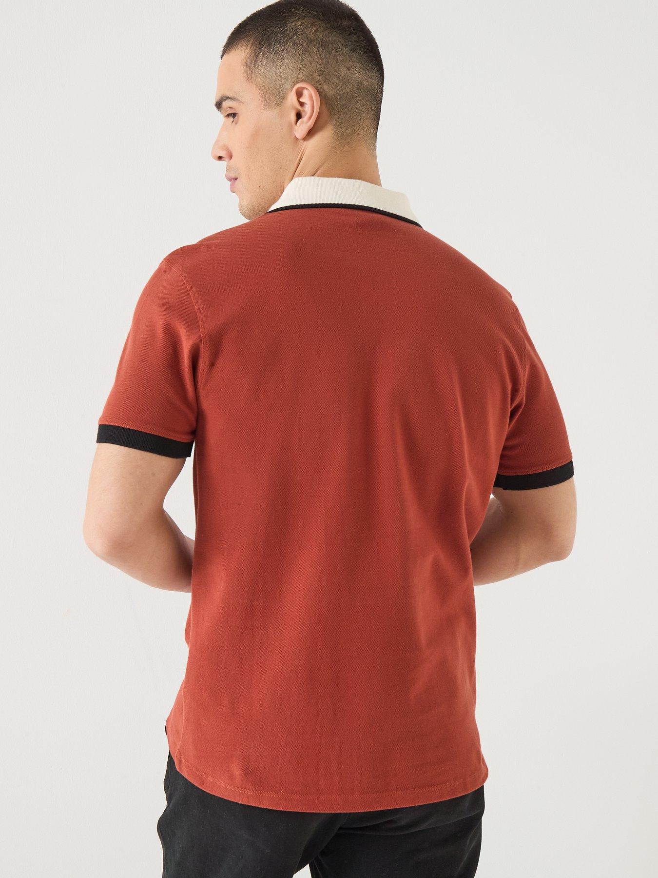 Image 2 of 4 of Barbour International Howall Tailored Polo Shirt - Dark Orange