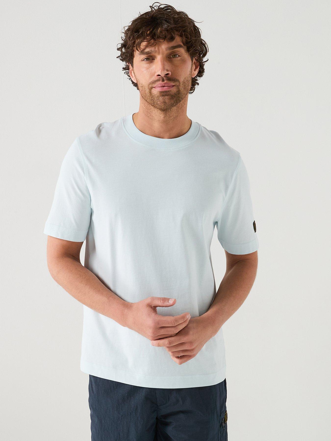 Barbour International Exclusive Outline Relaxed Jersey T-Shirt - Light Blue
