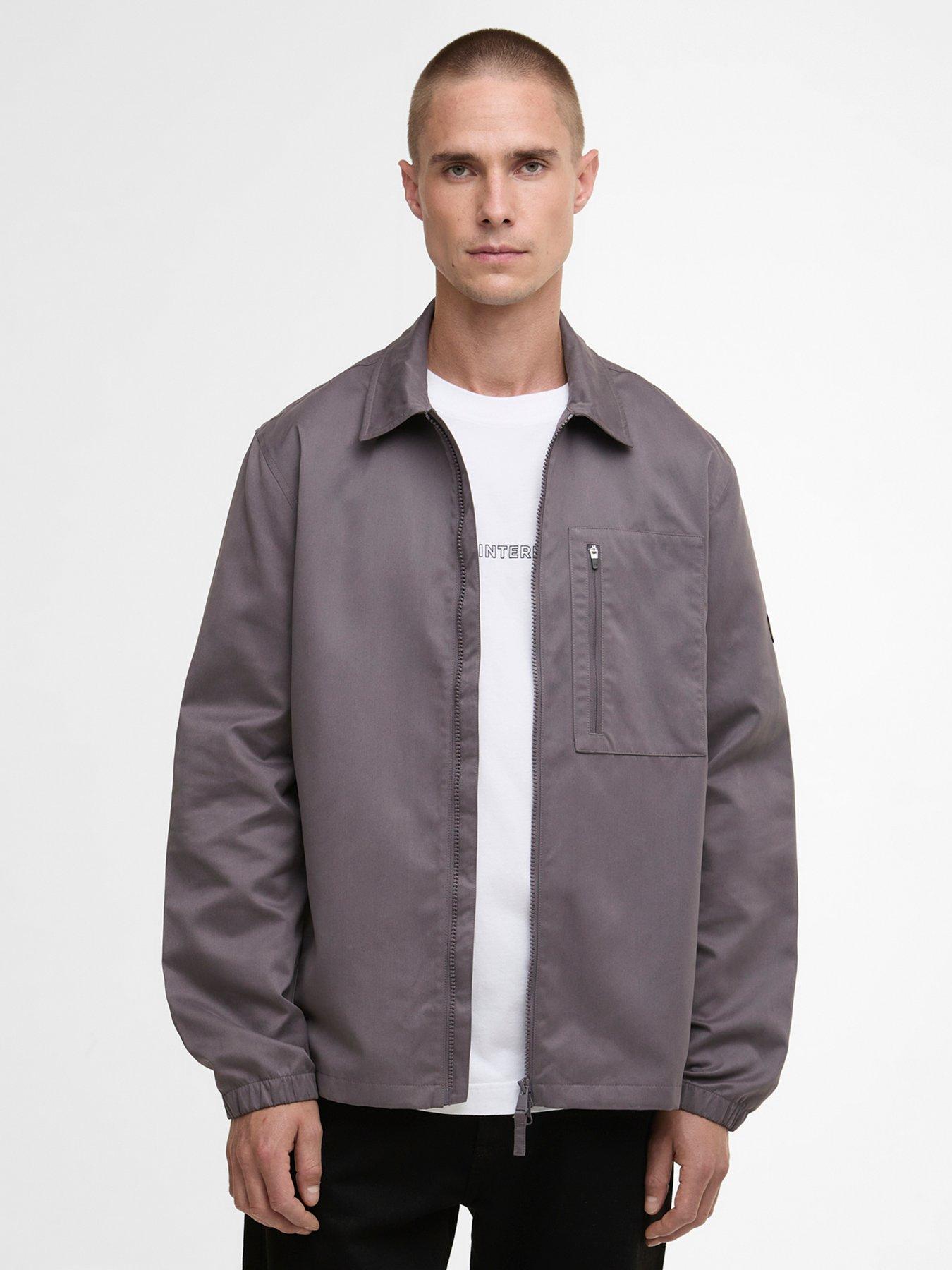 Image 1 of 6 of Barbour International Coil Overshirt - Purple