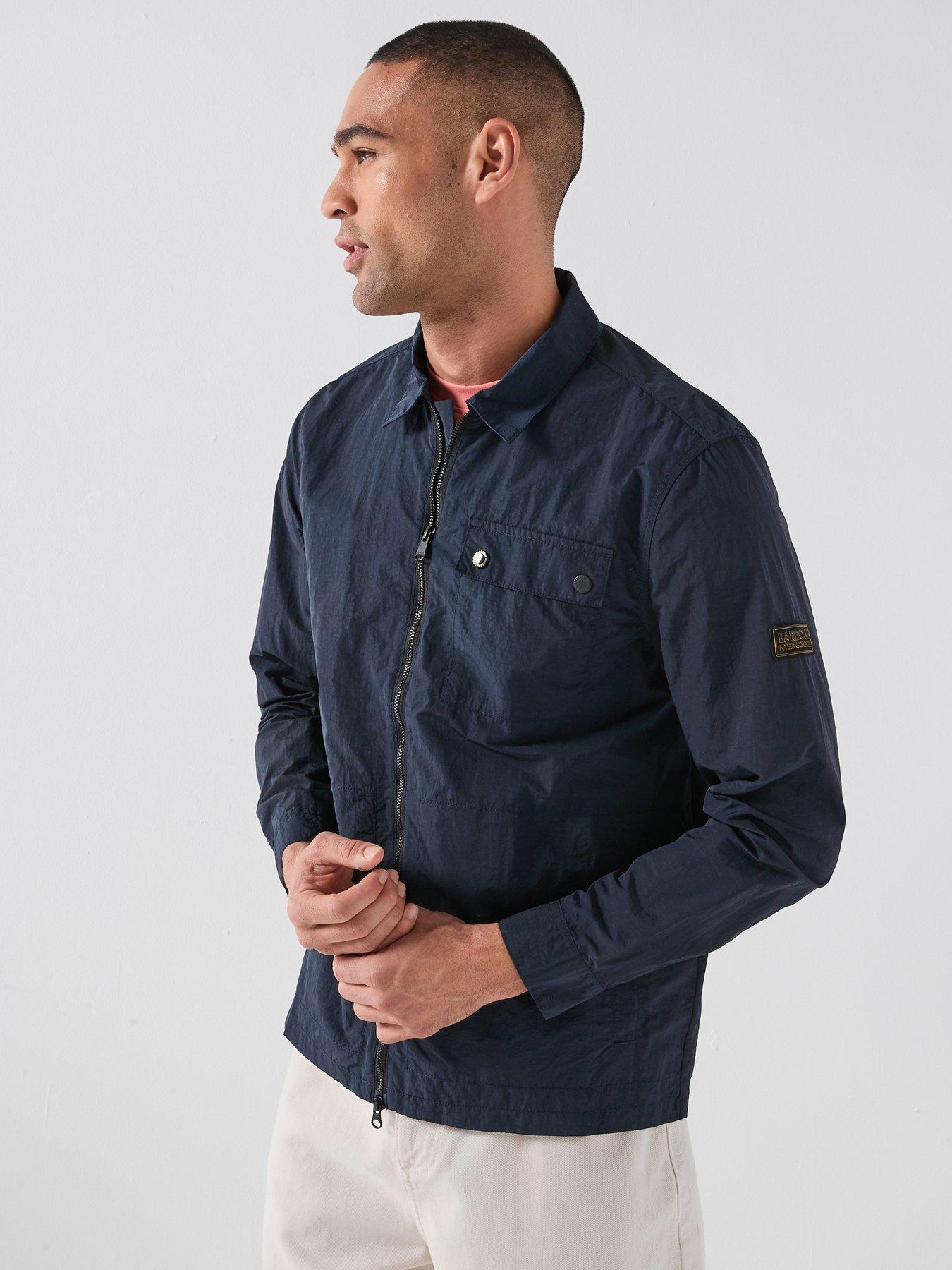 Barbour International Inline Overshirt, Navy, Size Xl, Men