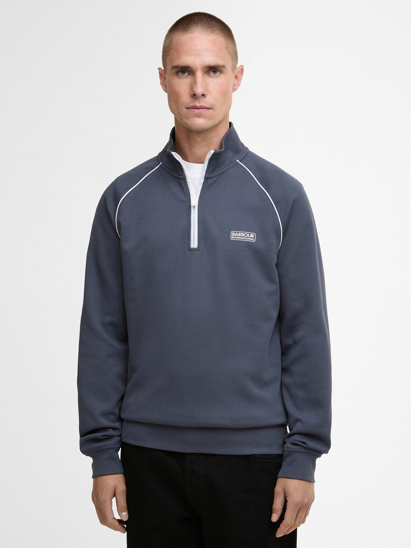Barbour International Markford Half Zip Sweatshirt - Grey