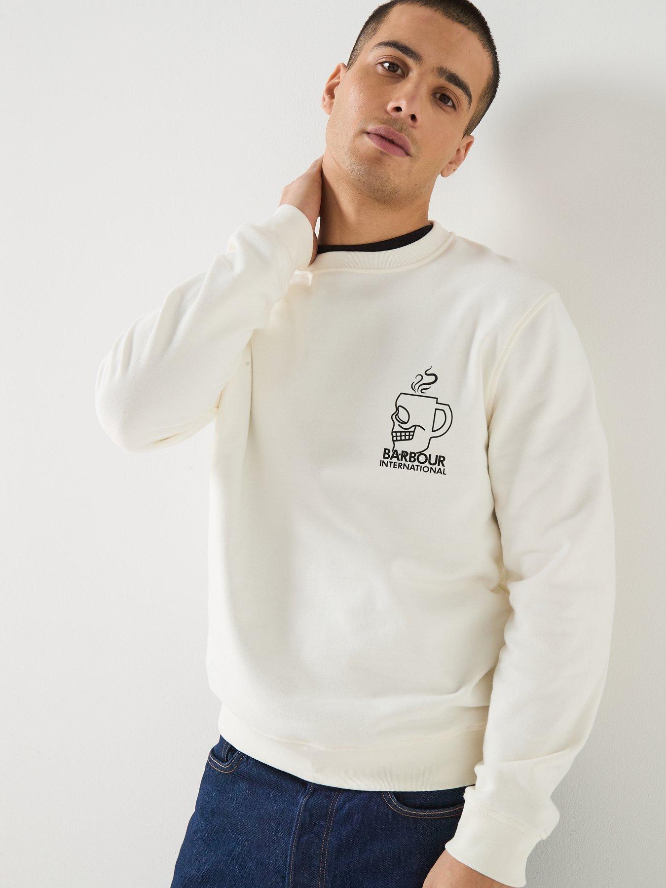 Image 2 of 5 of Barbour International Staithes Graphic Sweatshirt - White