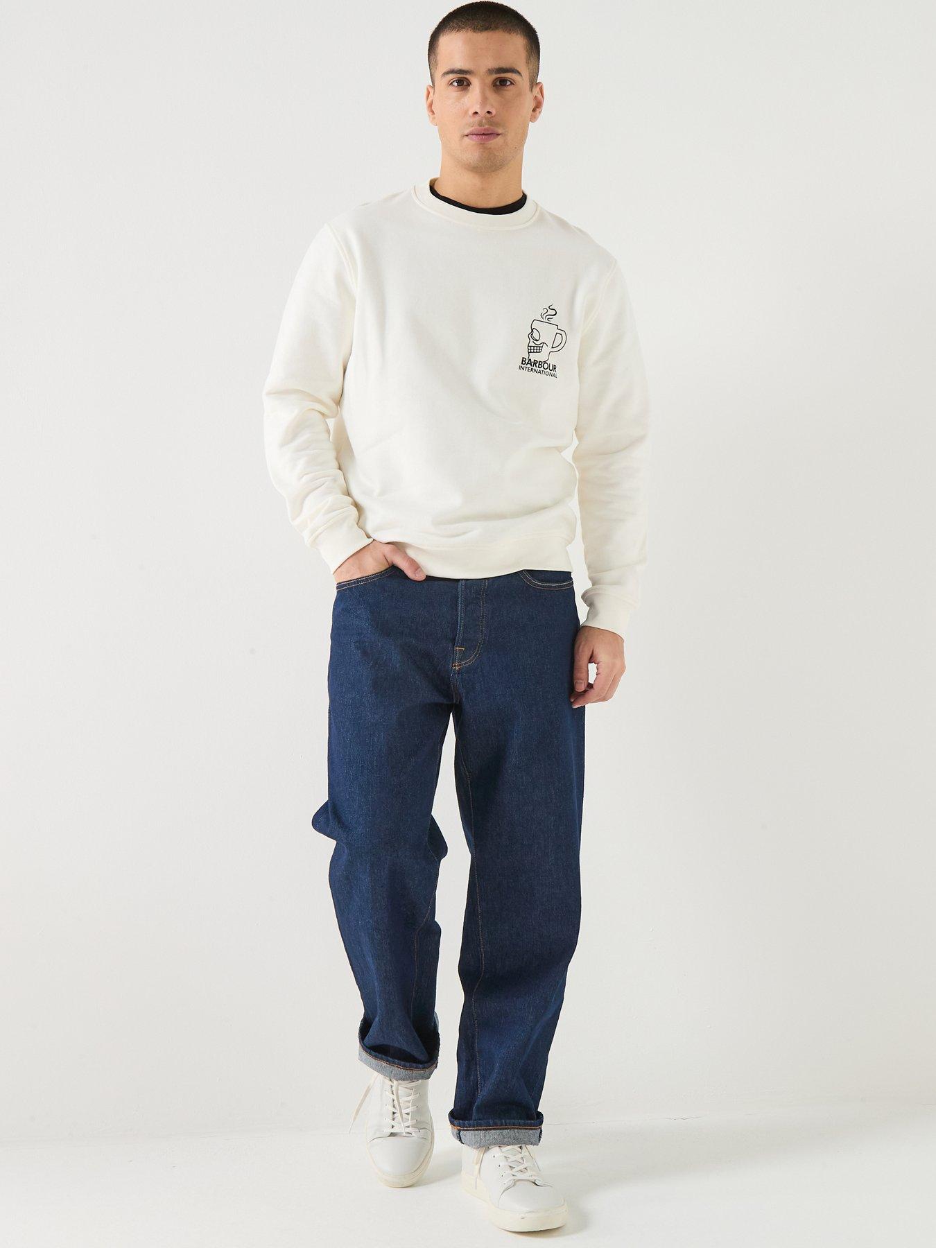 Image 3 of 5 of Barbour International Staithes Graphic Sweatshirt - White