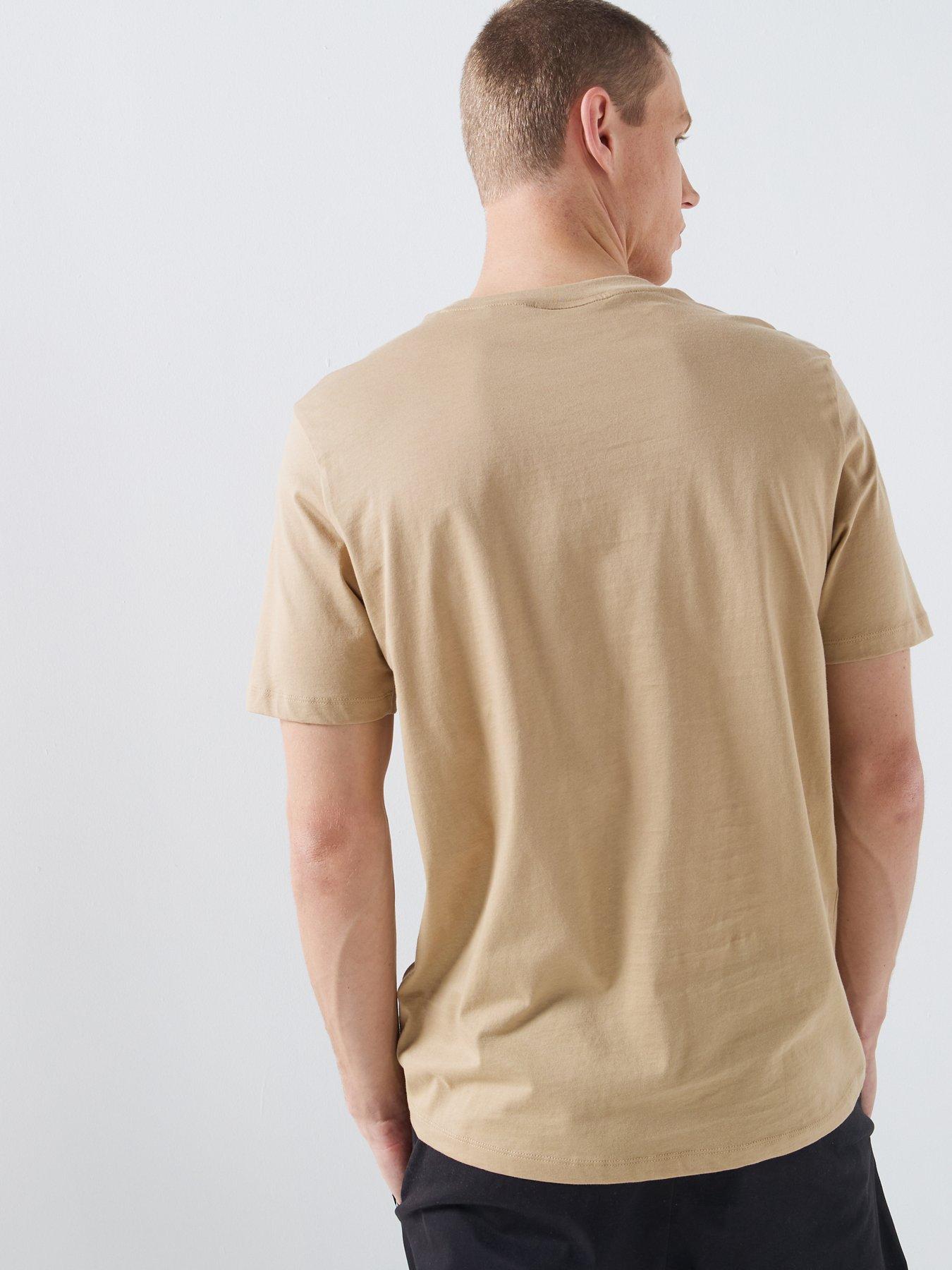 Image 2 of 5 of HUGO Duhorse Bird Print Regular Fit T-Shirt - Beige