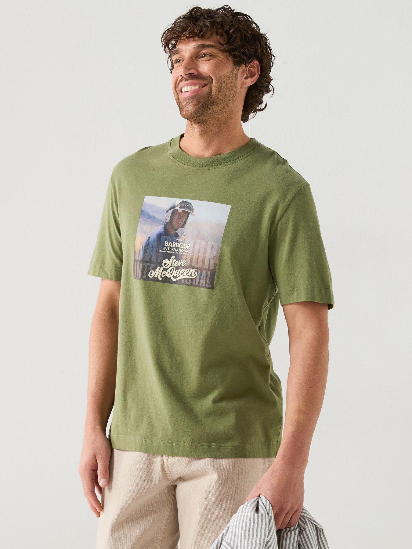Barbour International x Steve Mcqueen Walde Photographic T-Shirt - Green