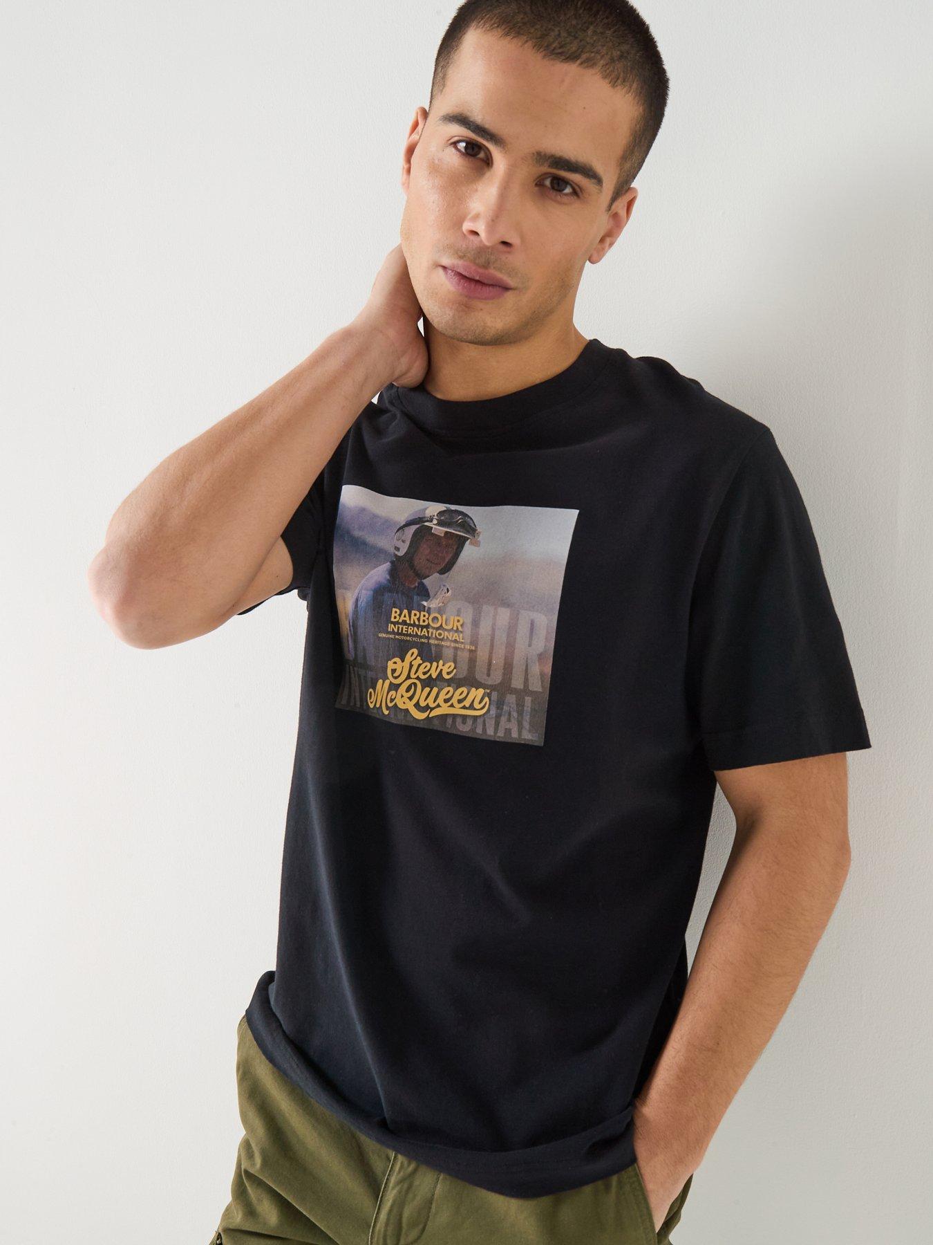 Barbour International Steve Mcqueen Photographic Relaxed T-Shirt - Black