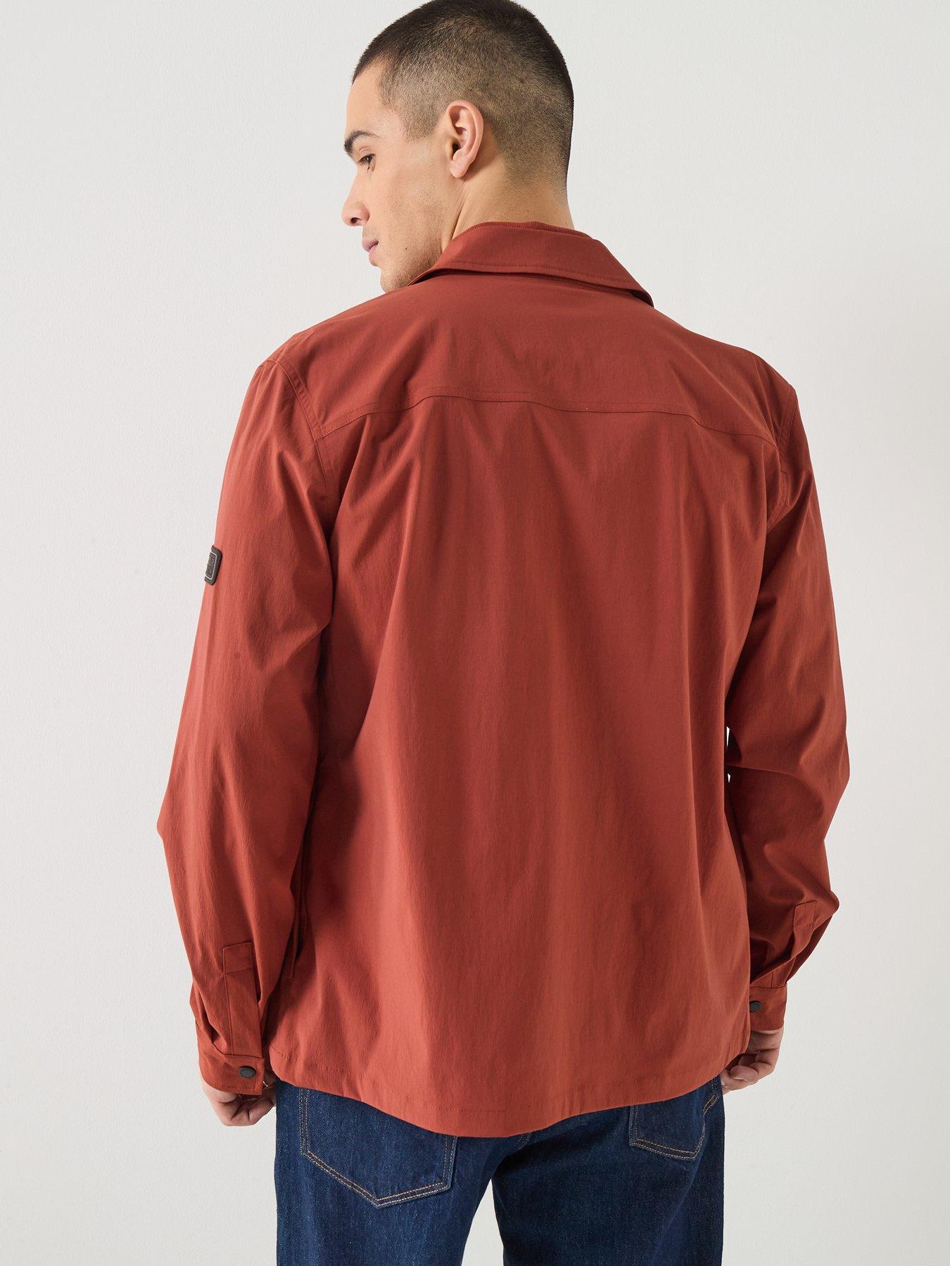 Image 2 of 6 of Barbour International Tucson Overshirt - Dark Orange