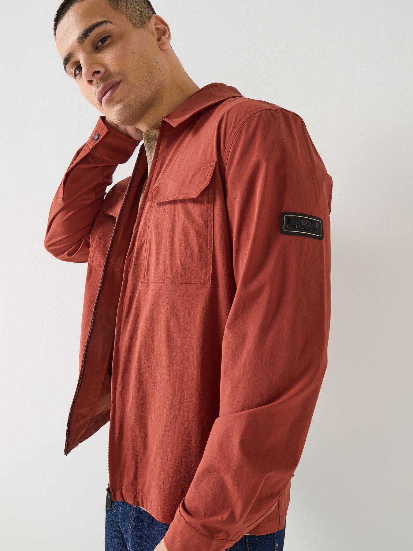 Image 4 of 6 of Barbour International Tucson Overshirt - Dark Orange