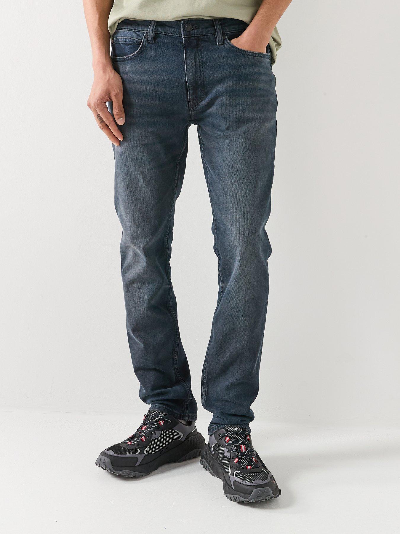 Image 1 of 5 of HUGO 734 Extra-Slim Fit Jeans - Dark Blue