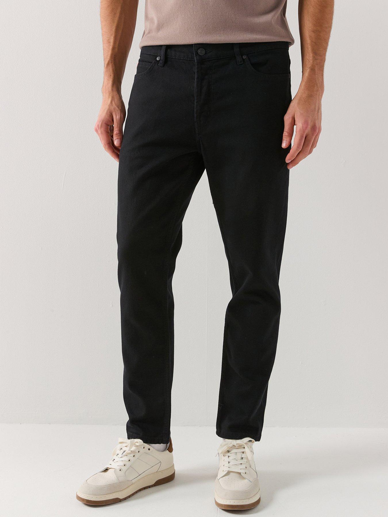 HUGO: 634 Tapered Fit Jeans - Black