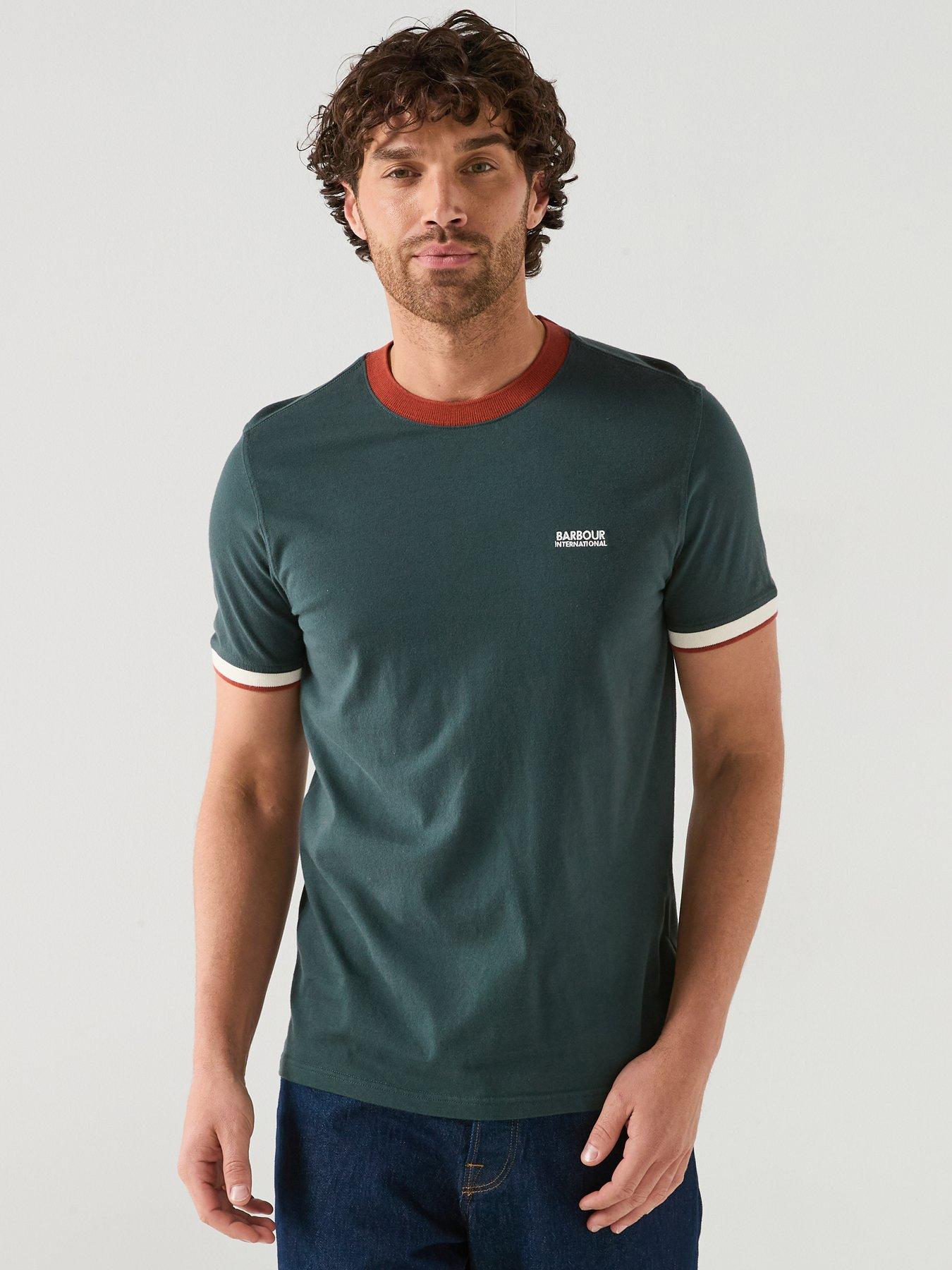 Image 1 of 6 of Barbour International Howall T-Shirt - Dark Green
