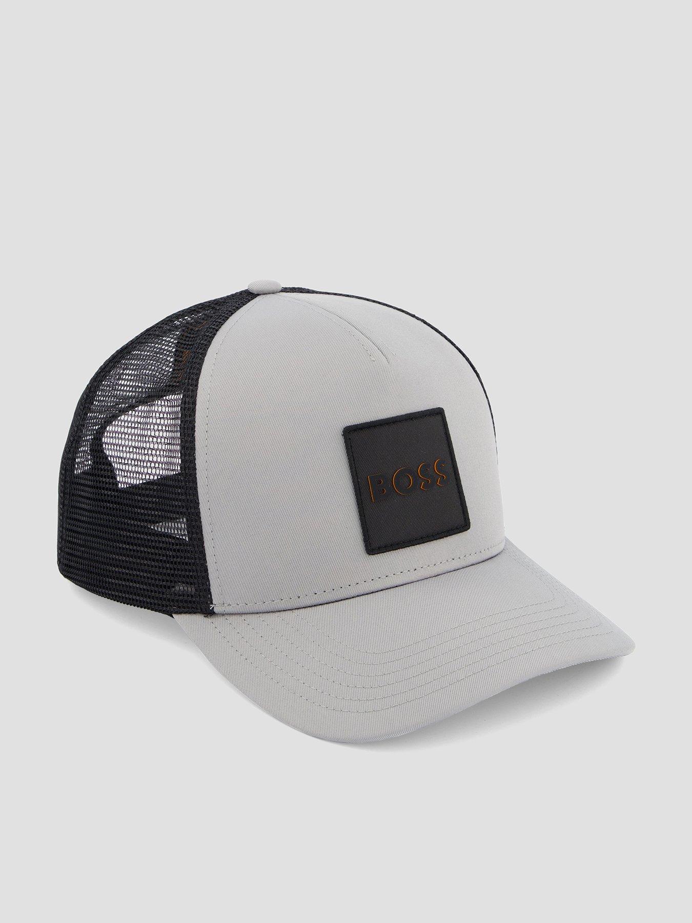 BOSS Elliot Patch Logo Trucker Cap - Light Grey