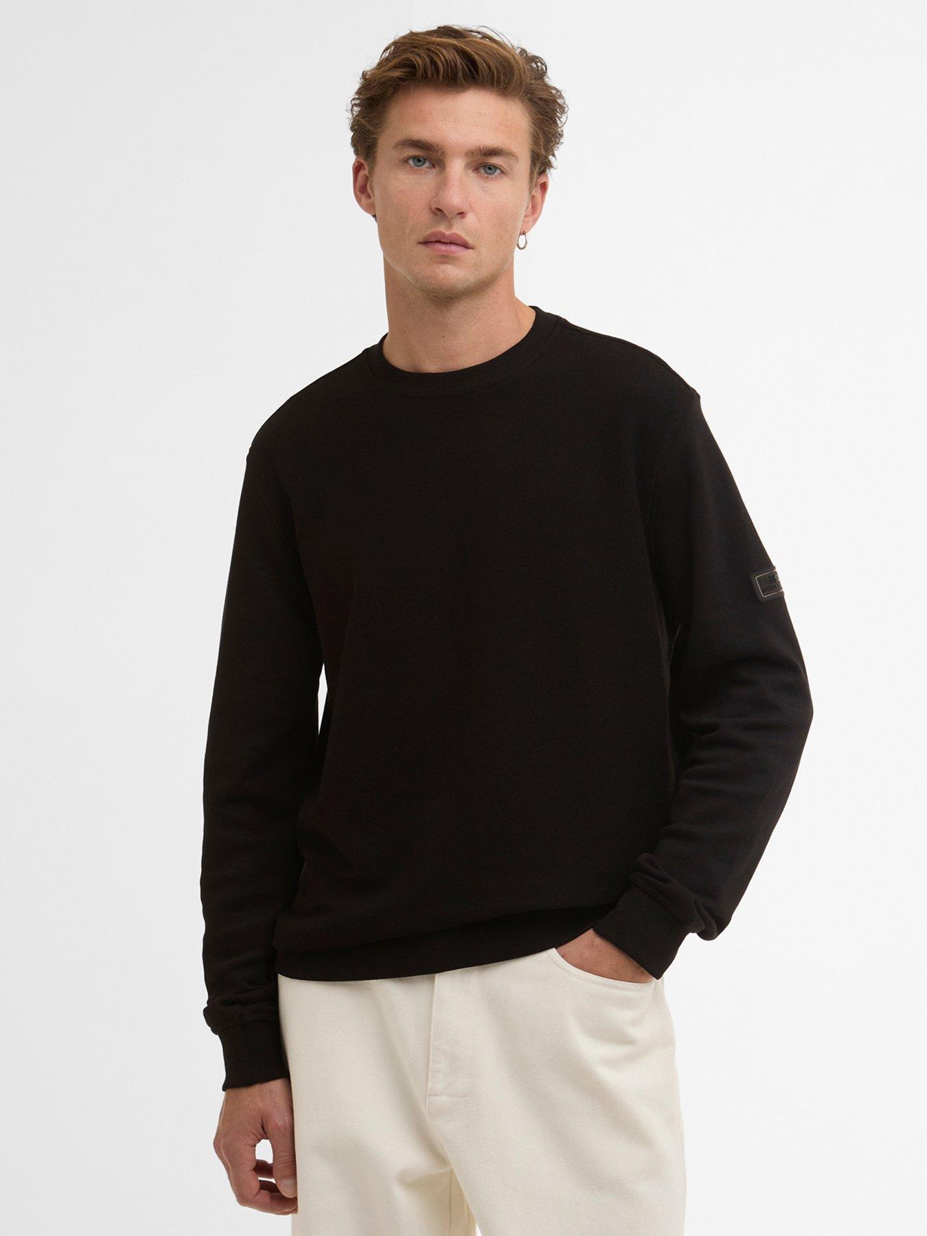 Barbour International Kaspain Crew Sweatshirt, Black, Size Xl, Men