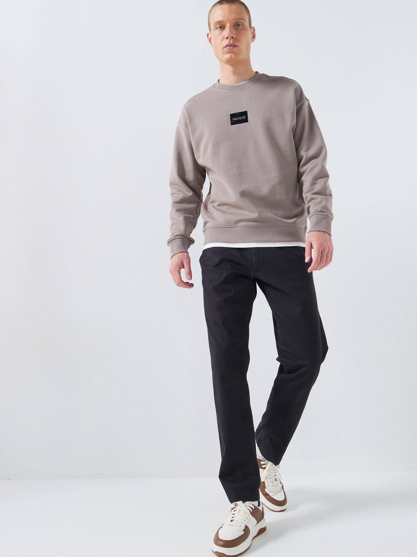Image 3 of 5 of HUGO Daylo Relaxed Fit Tortoiseshell Logo Sweat - Light Brown
