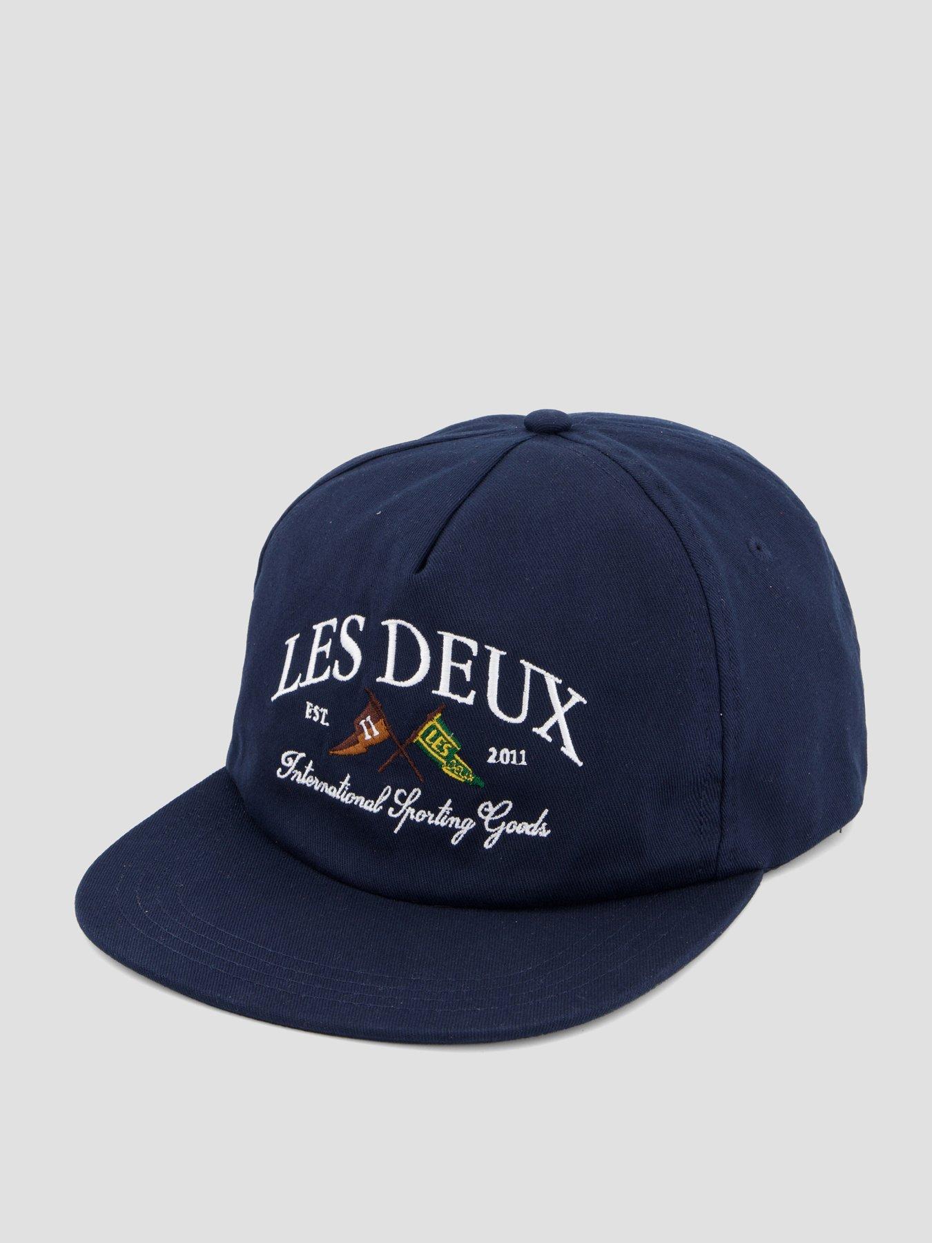 Image 2 of 4 of Les Deux Ivy League Organic Letterman Cap - Navy