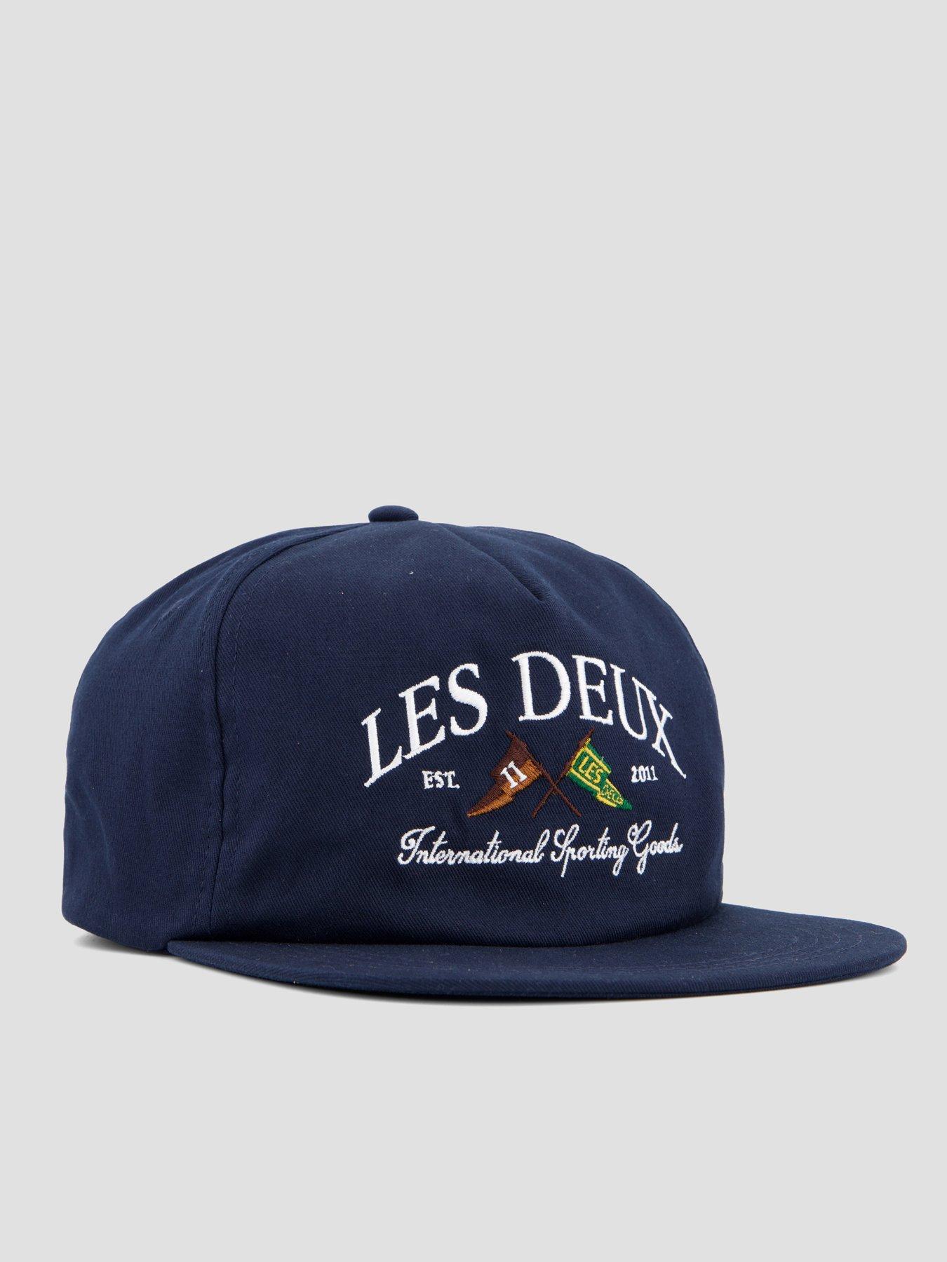 Image 3 of 4 of Les Deux Ivy League Organic Letterman Cap - Navy