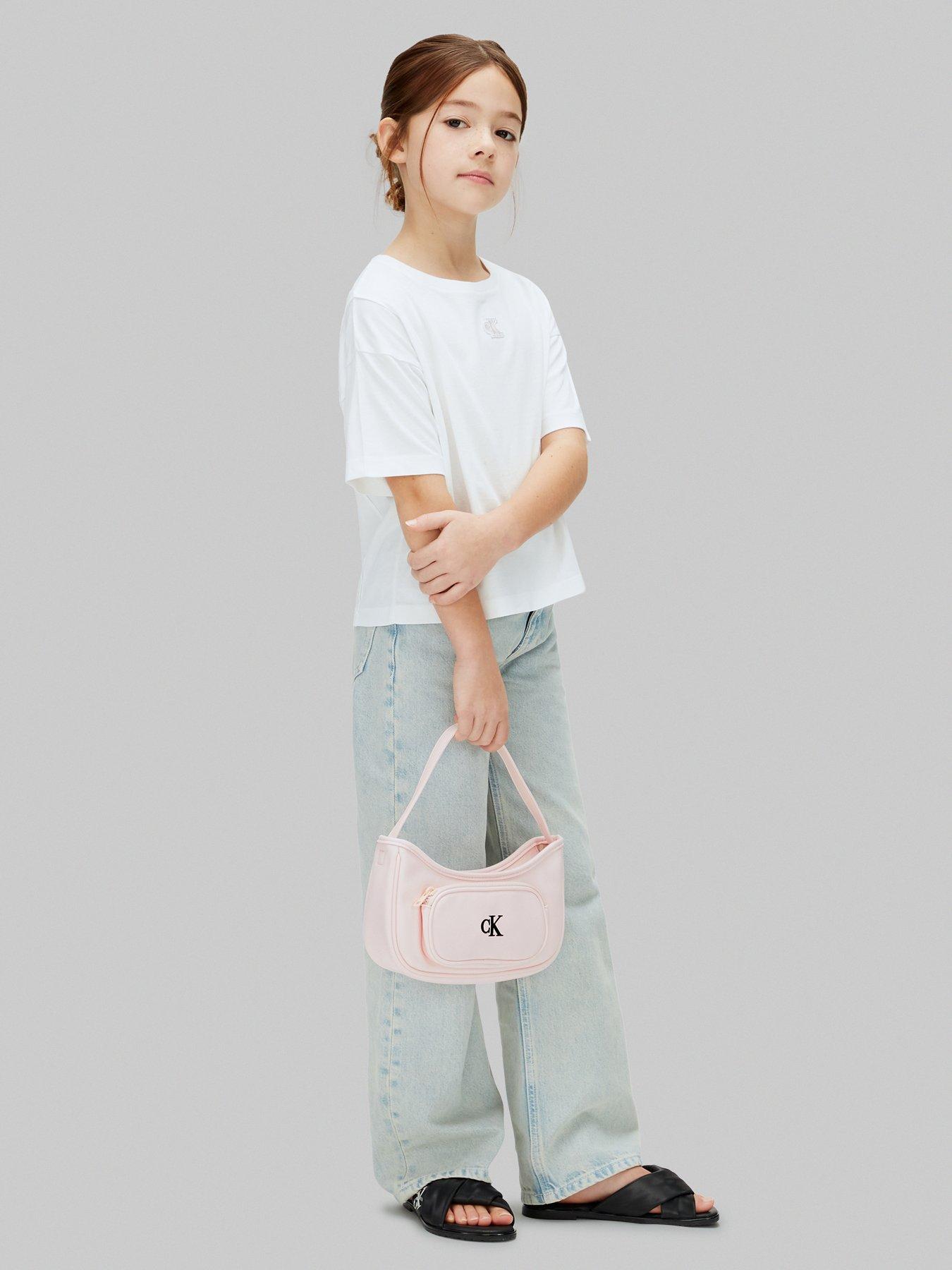 Image 2 of 4 of Calvin Klein Girls CK Shoulder Bag - Pink