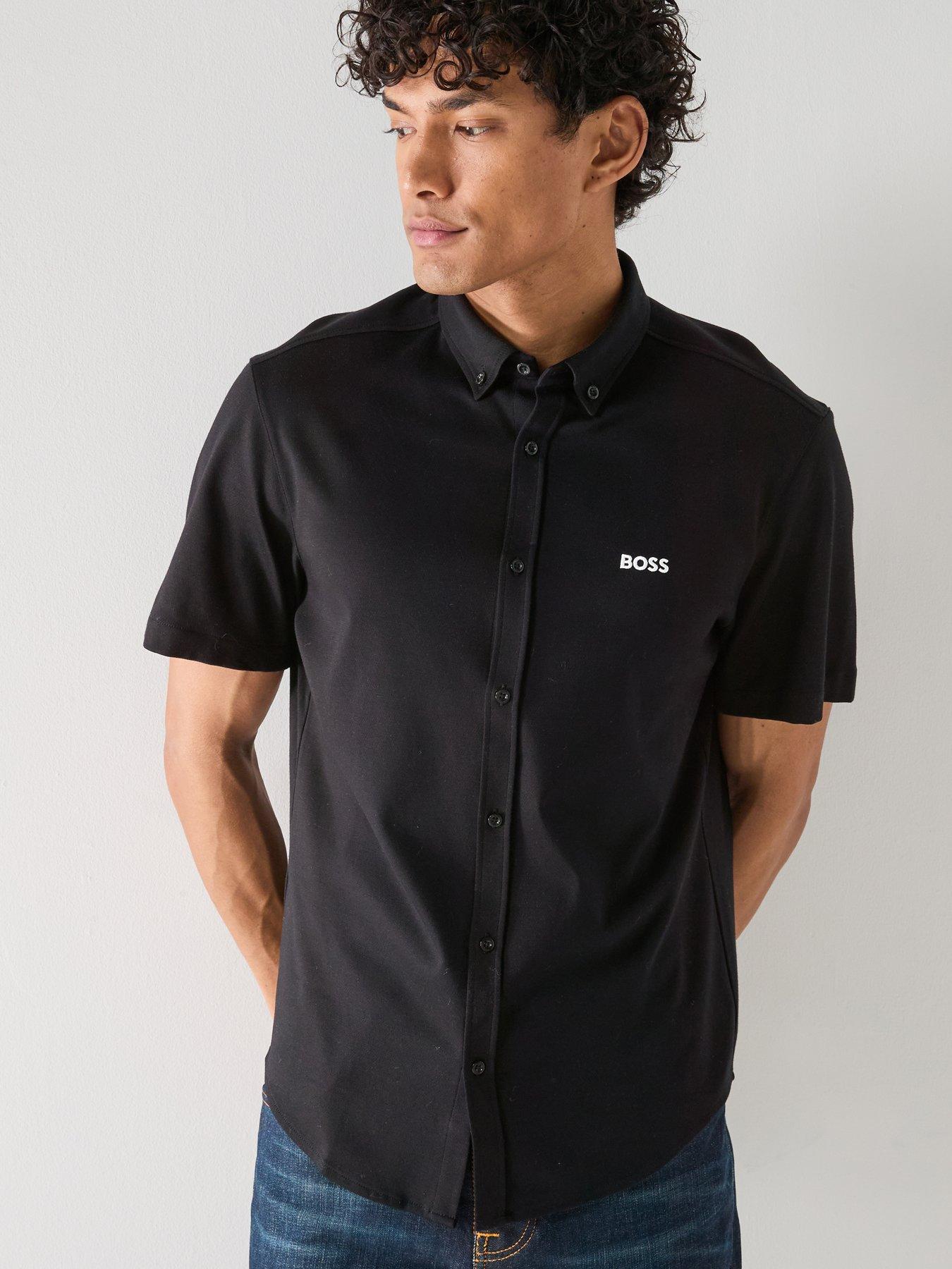 BOSS Motion Relaxed Fit Shirts - Black