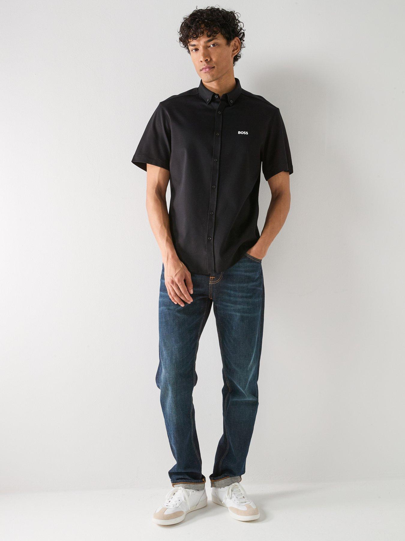 Image 3 of 6 of BOSS Motion Relaxed Fit Shirts - Black