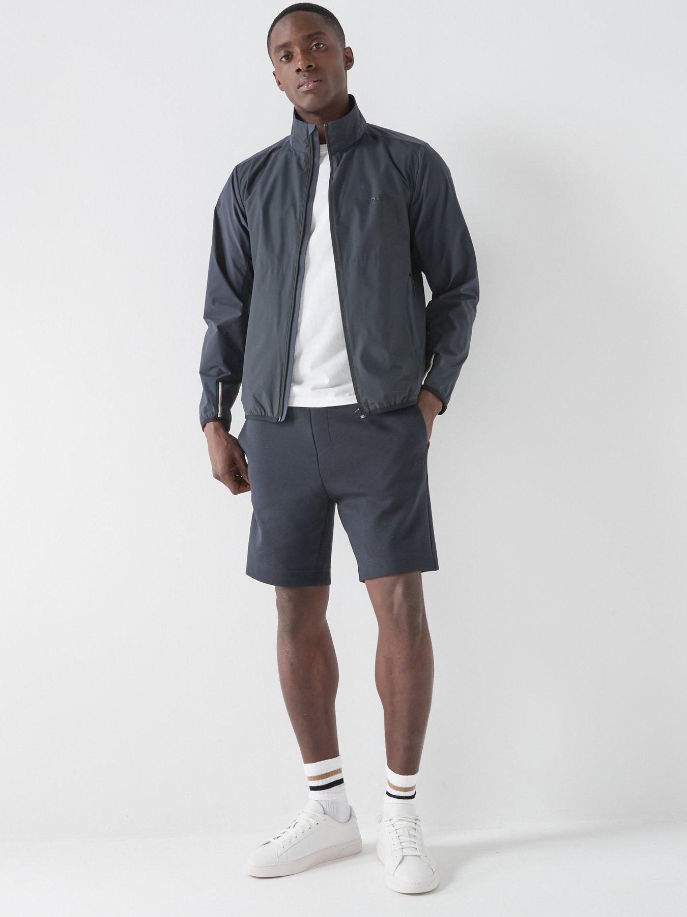 Image 3 of 5 of BOSS Headlo Rib Jersey Shorts - Blue