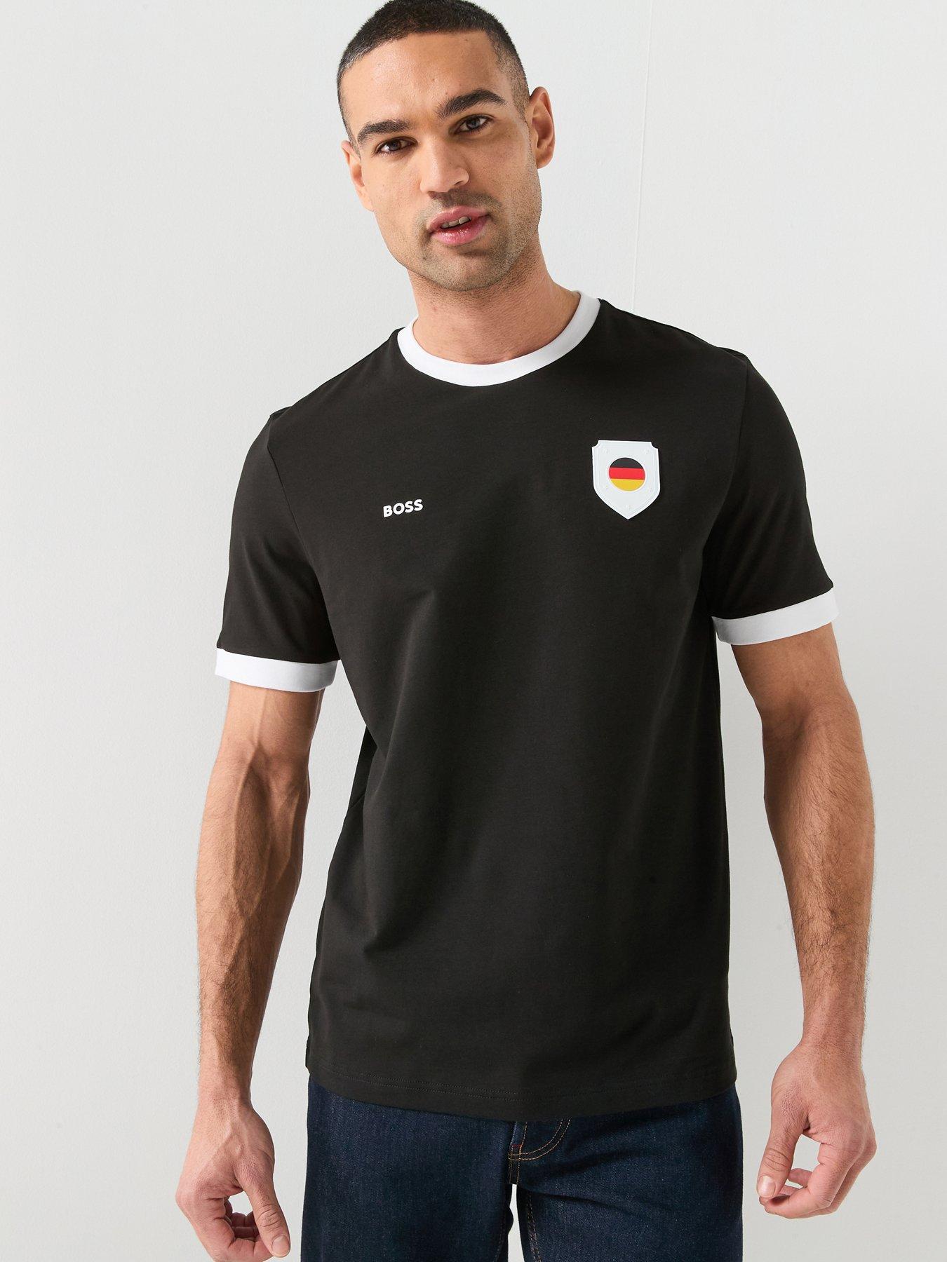 BOSS Germany World Cup T-Shirt, Black, Size L, Men