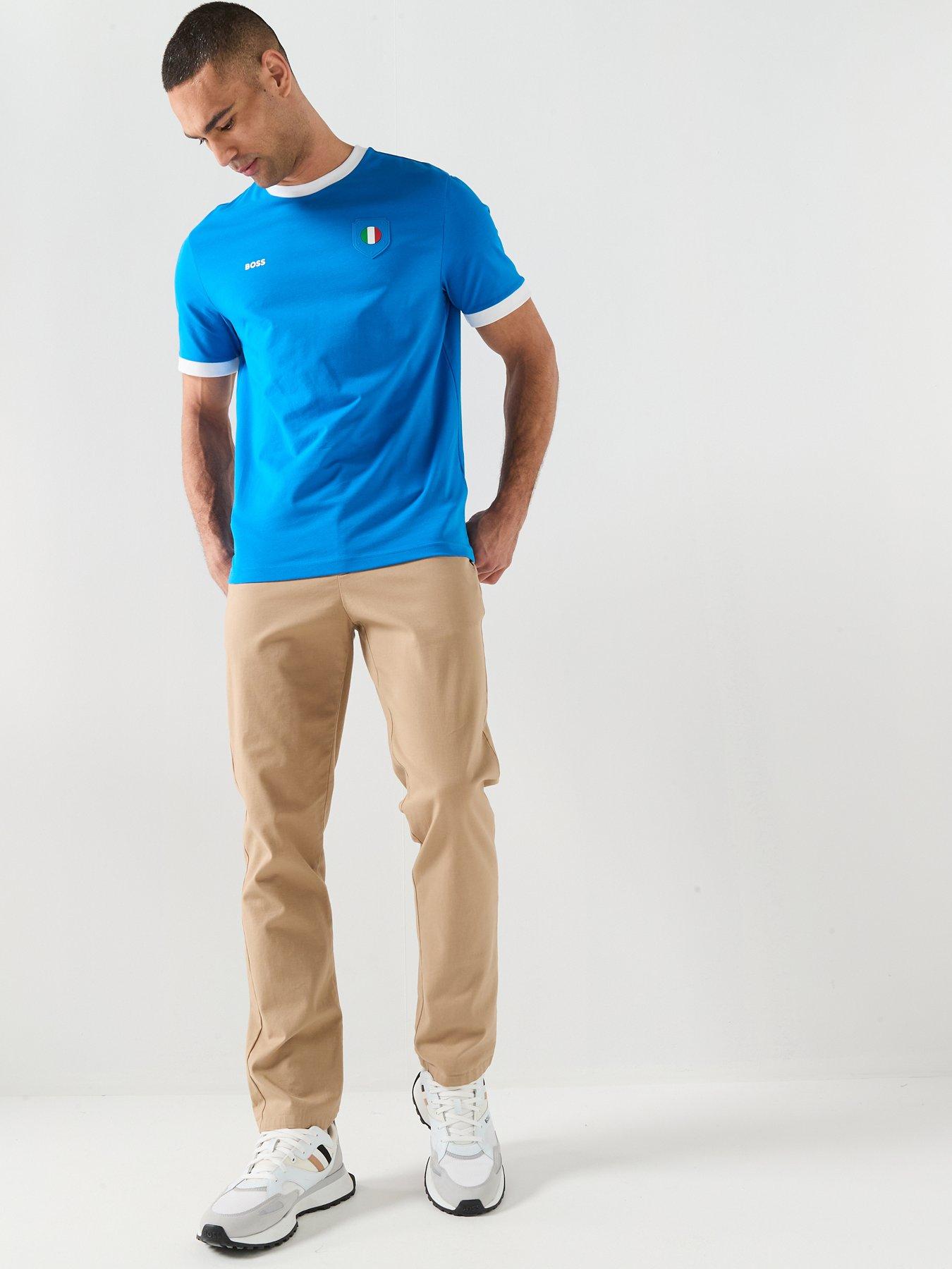 Image 3 of 6 of BOSS Italy World Cup T-Shirt - Bright Blue