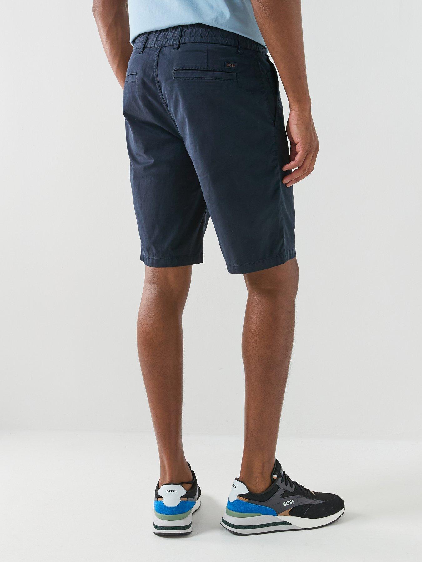 Image 2 of 5 of BOSS Chino Tapered Drawstring Shorts - Dark Blue