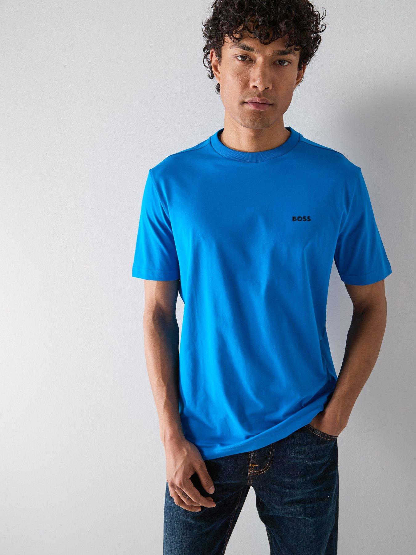 BOSS Tee Regular Fit T-Shirt - Bright Blue
