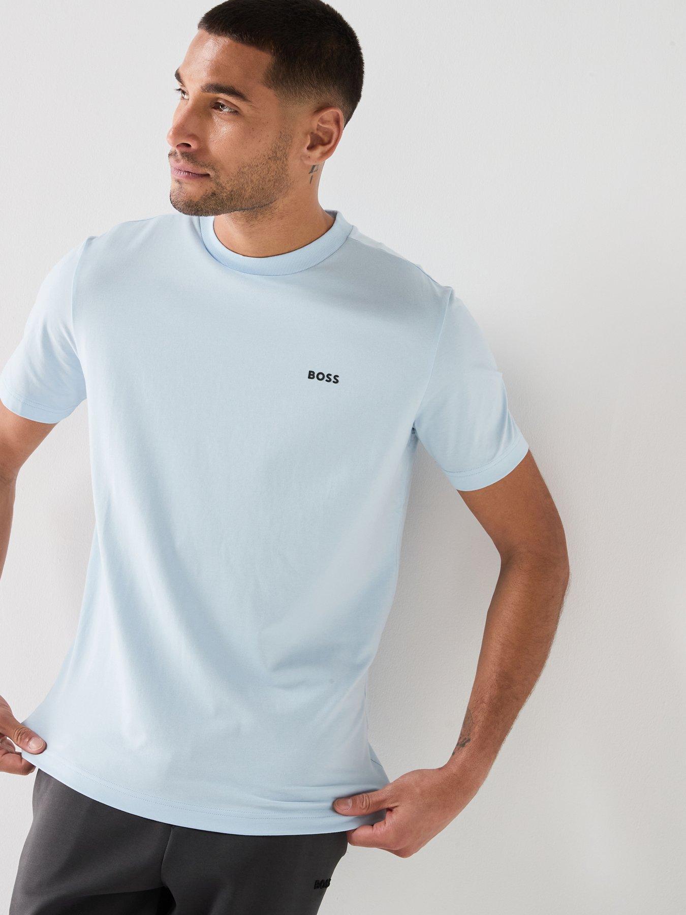Image 1 of 6 of BOSS Logo T-Shirt - Light Blue
